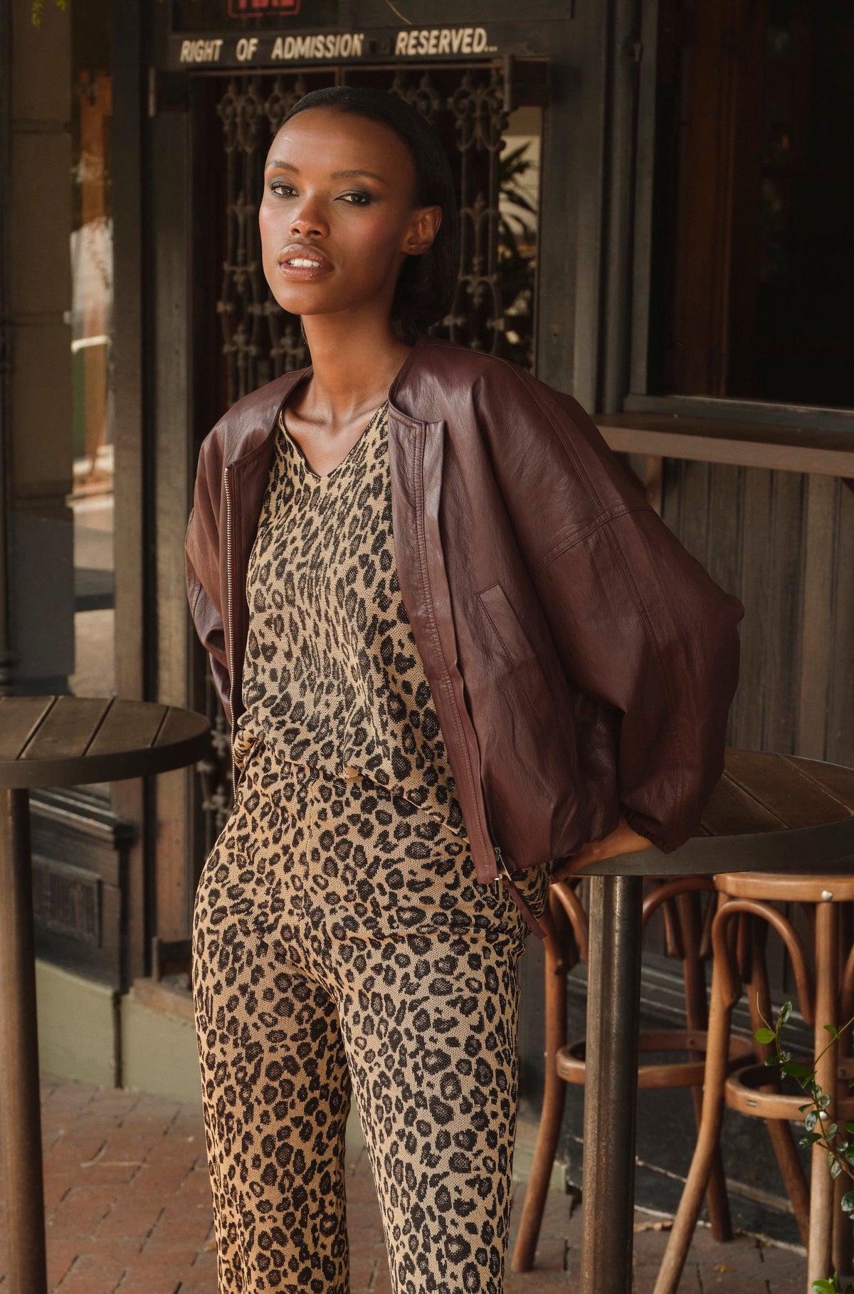 Leopard Sparkly Knit