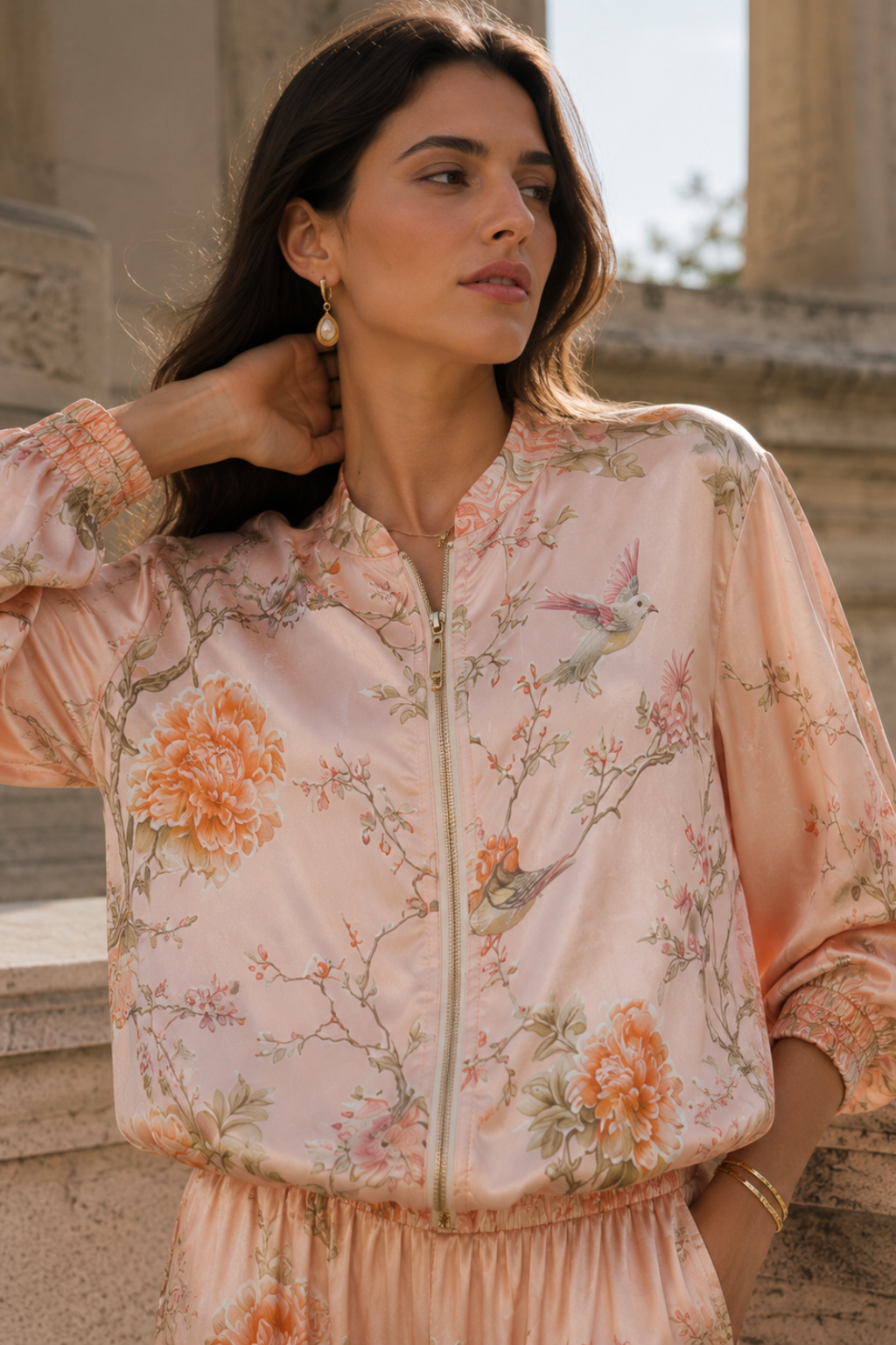 Blush Amelia Bomber Jacket