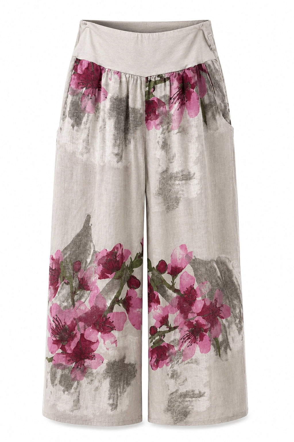 Beige_Floral_Linen_Wide_Leg_Pant_front_somethingpretty