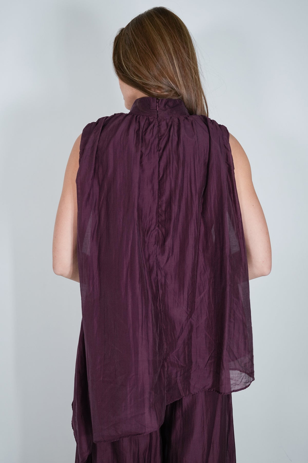 Burgundy Ariel Blouse