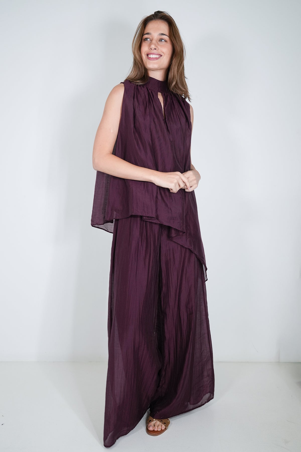 Burgundy Ariel Pant