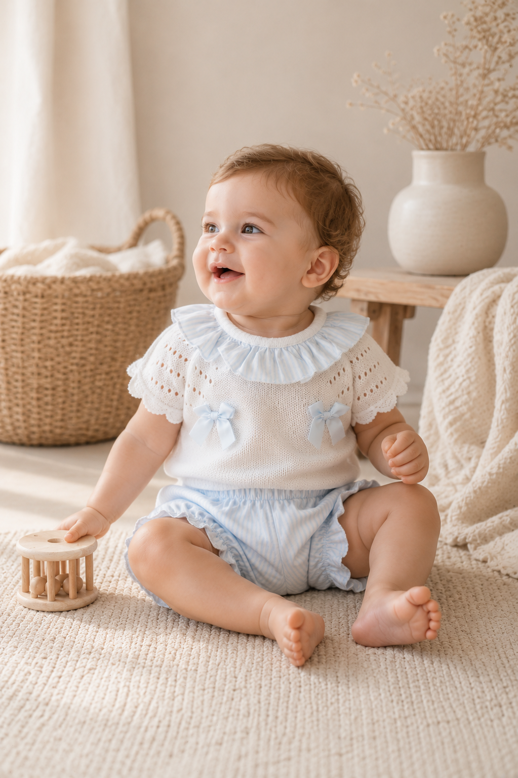 Candy Striped Knit Set