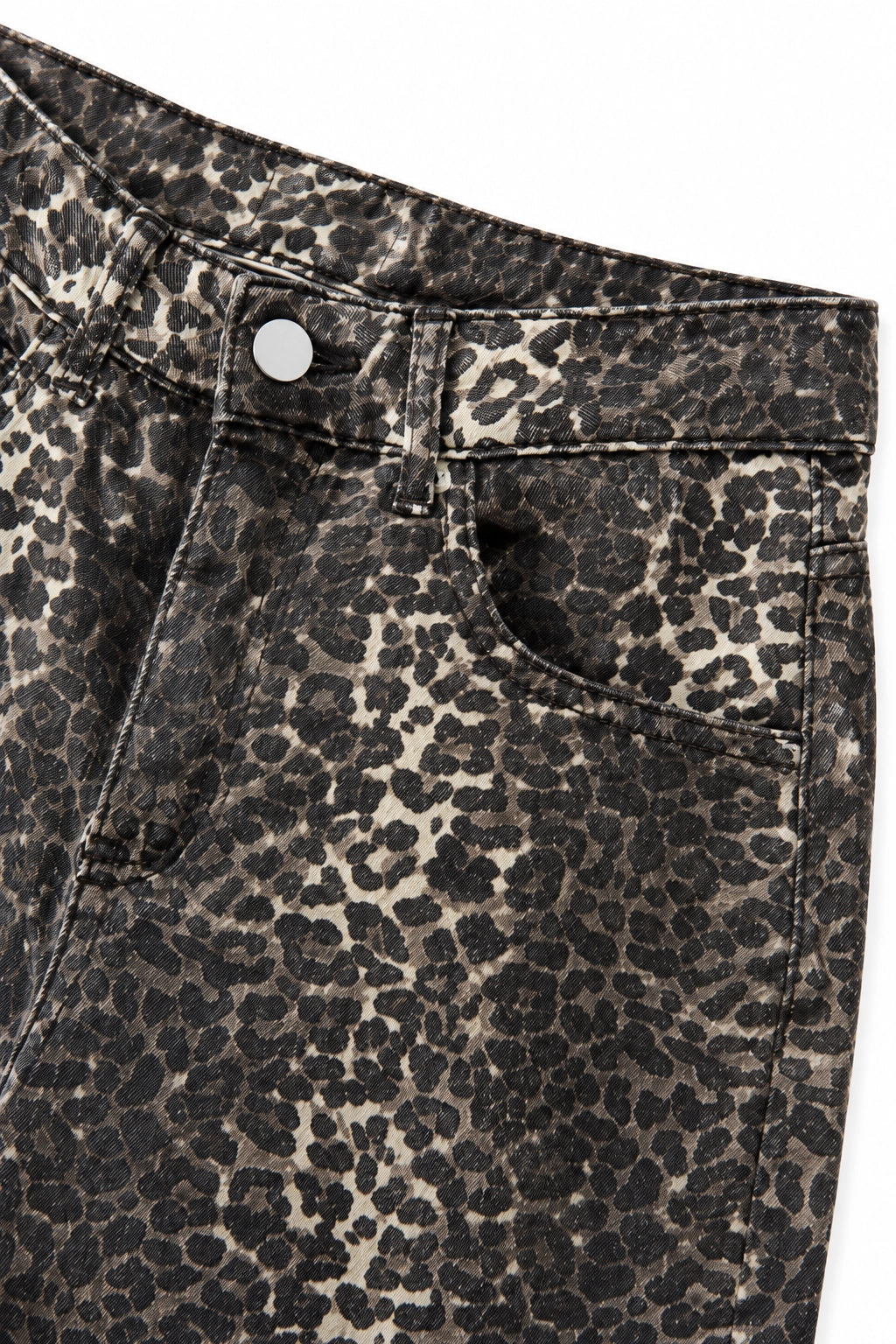 Leopard Wide Leg Jean, leopard print wide leg jean from Something Pretty, alternative view