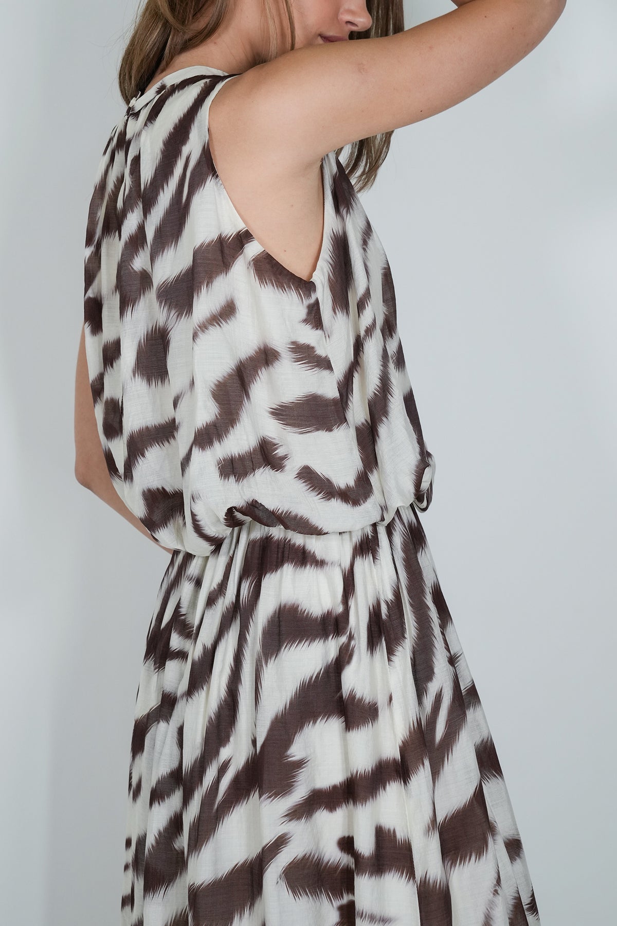 Chocolate Zebra Print Julia Dress
