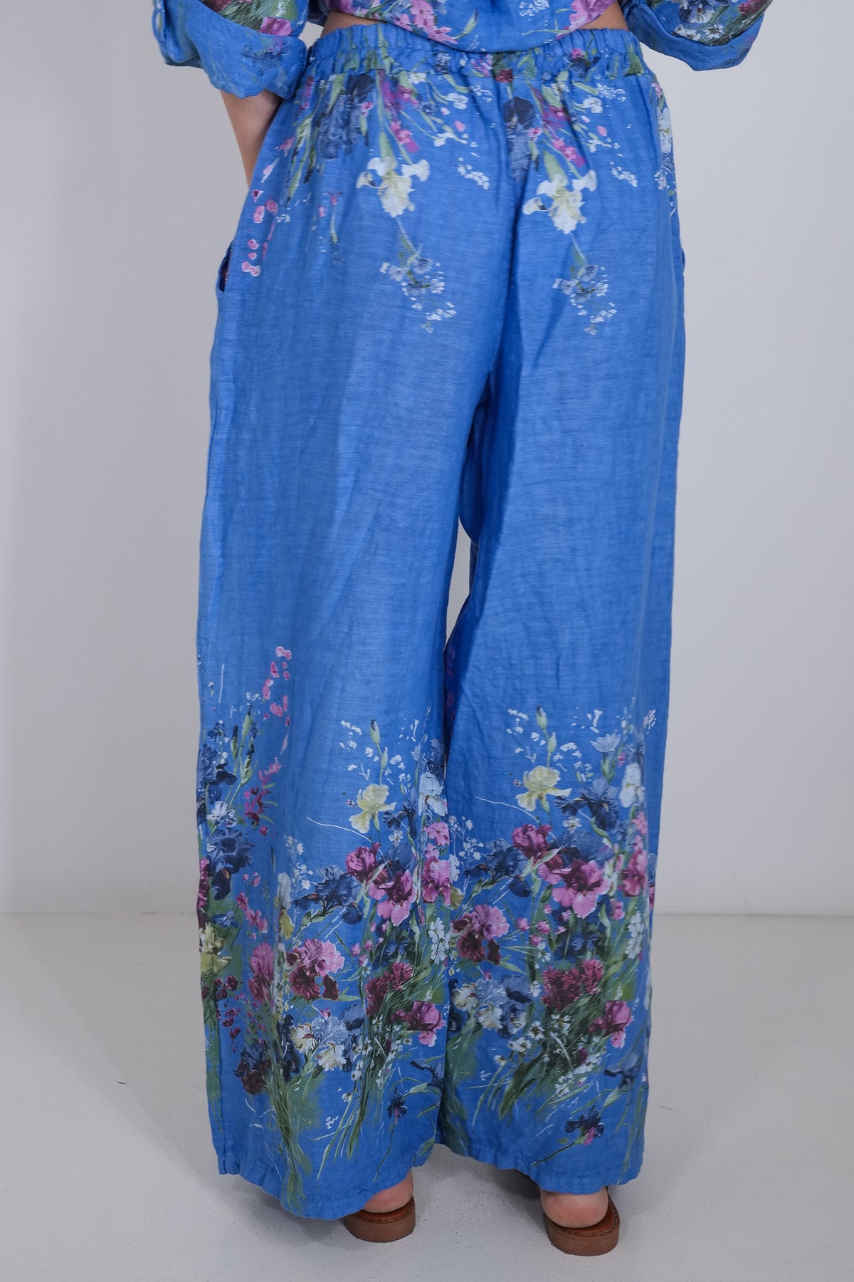 Cobalt Claire Linen Pant