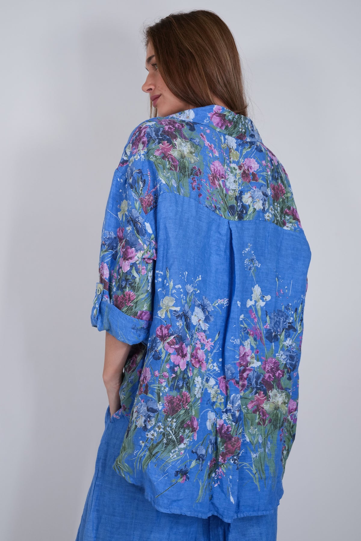Cobalt Claire Linen Shirt