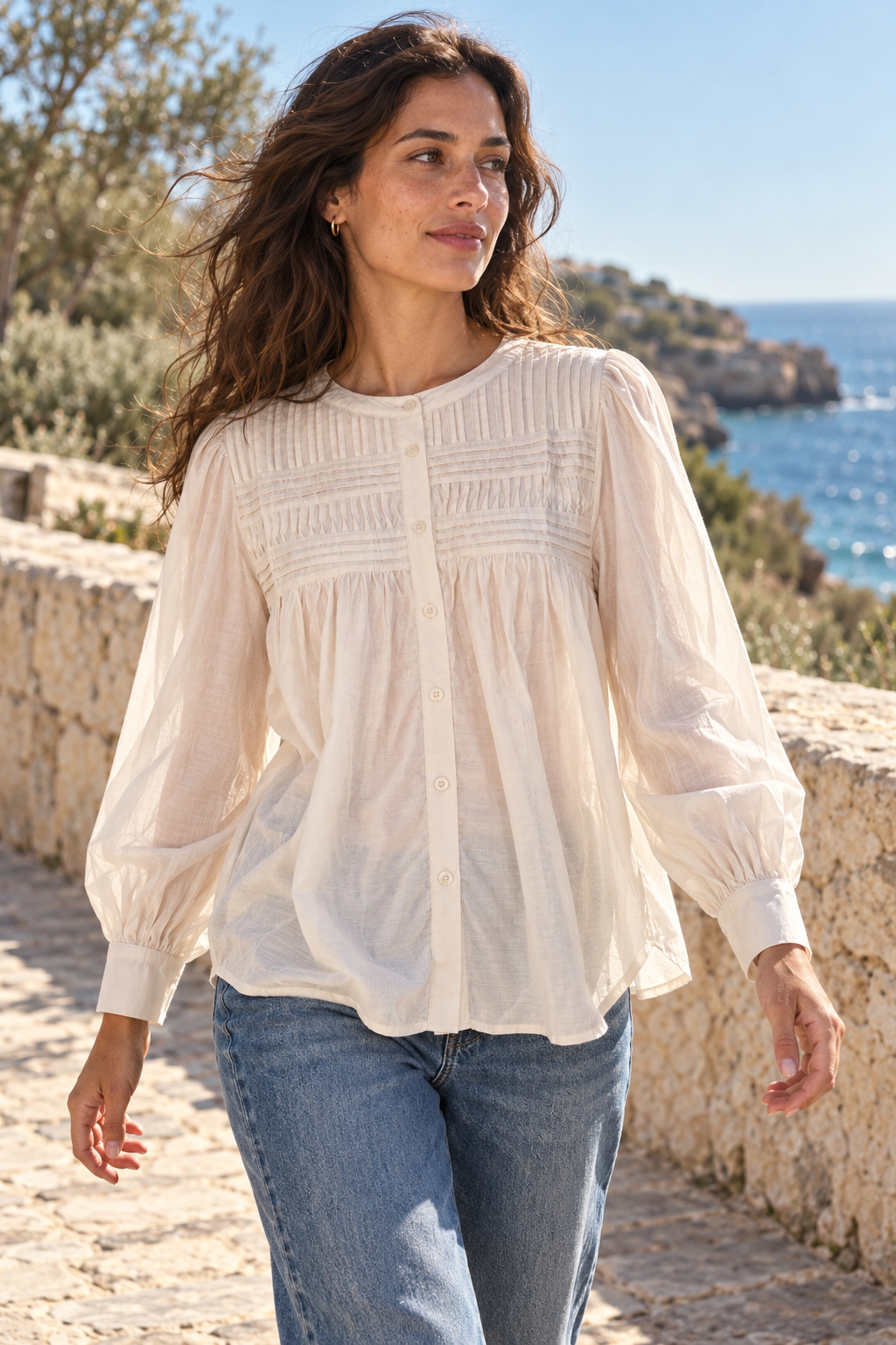 Cream Lianne Blouse