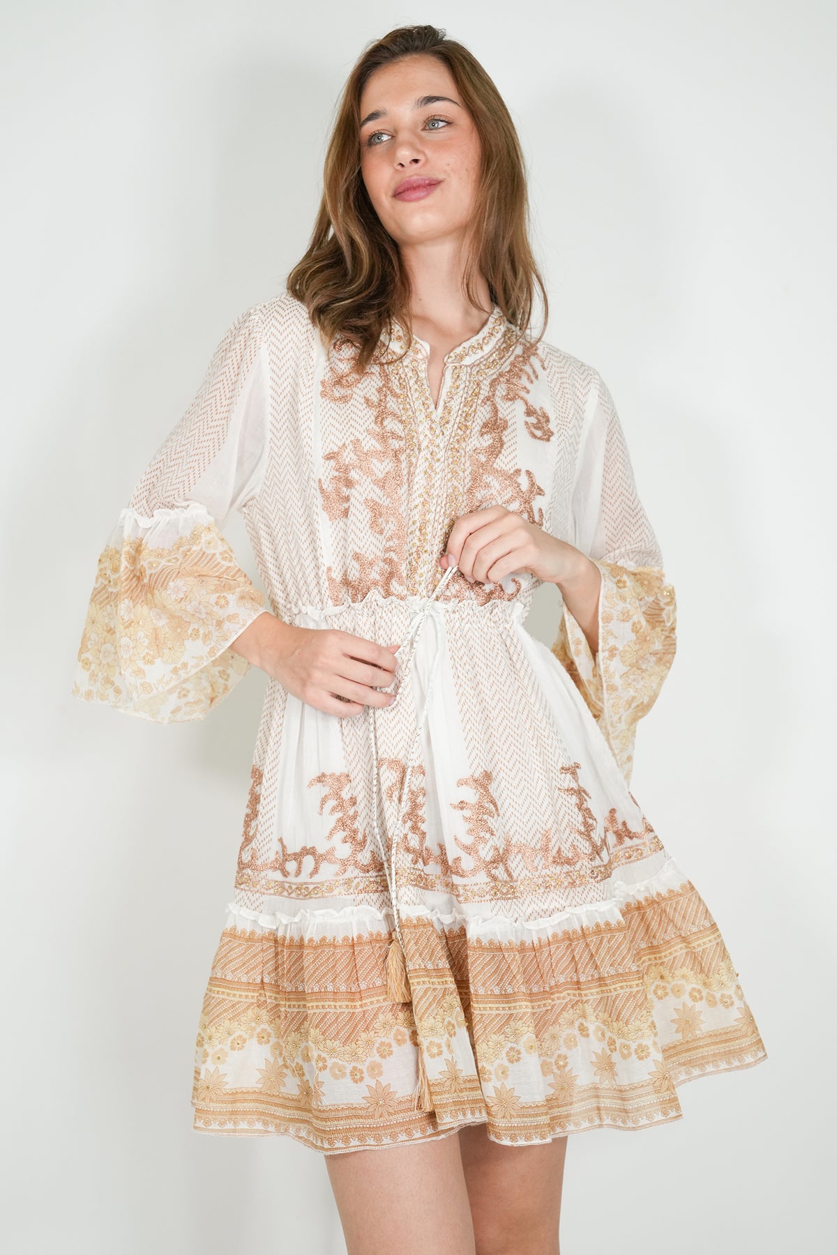 Gold Cotton Jenna Tunic