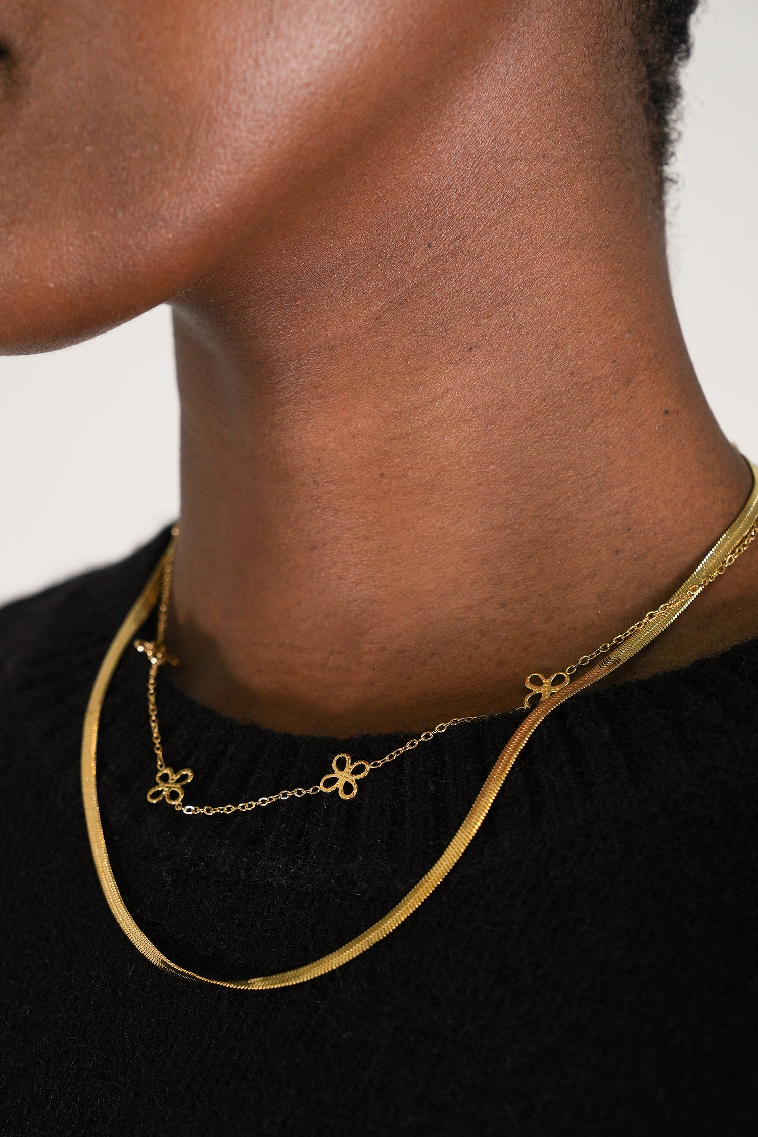 Double Stranded Daisy Necklace