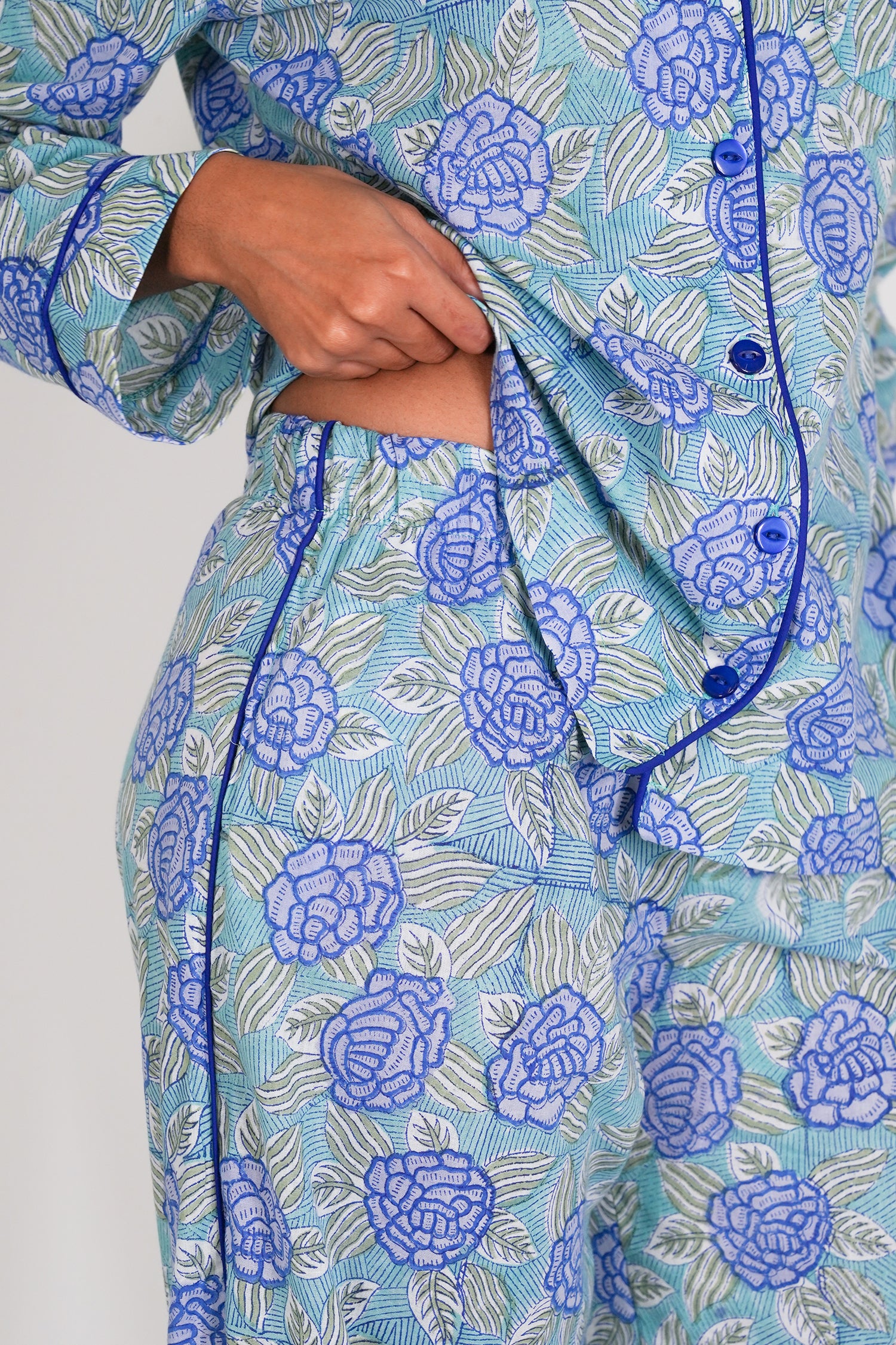 Cobalt Floral Pajamas