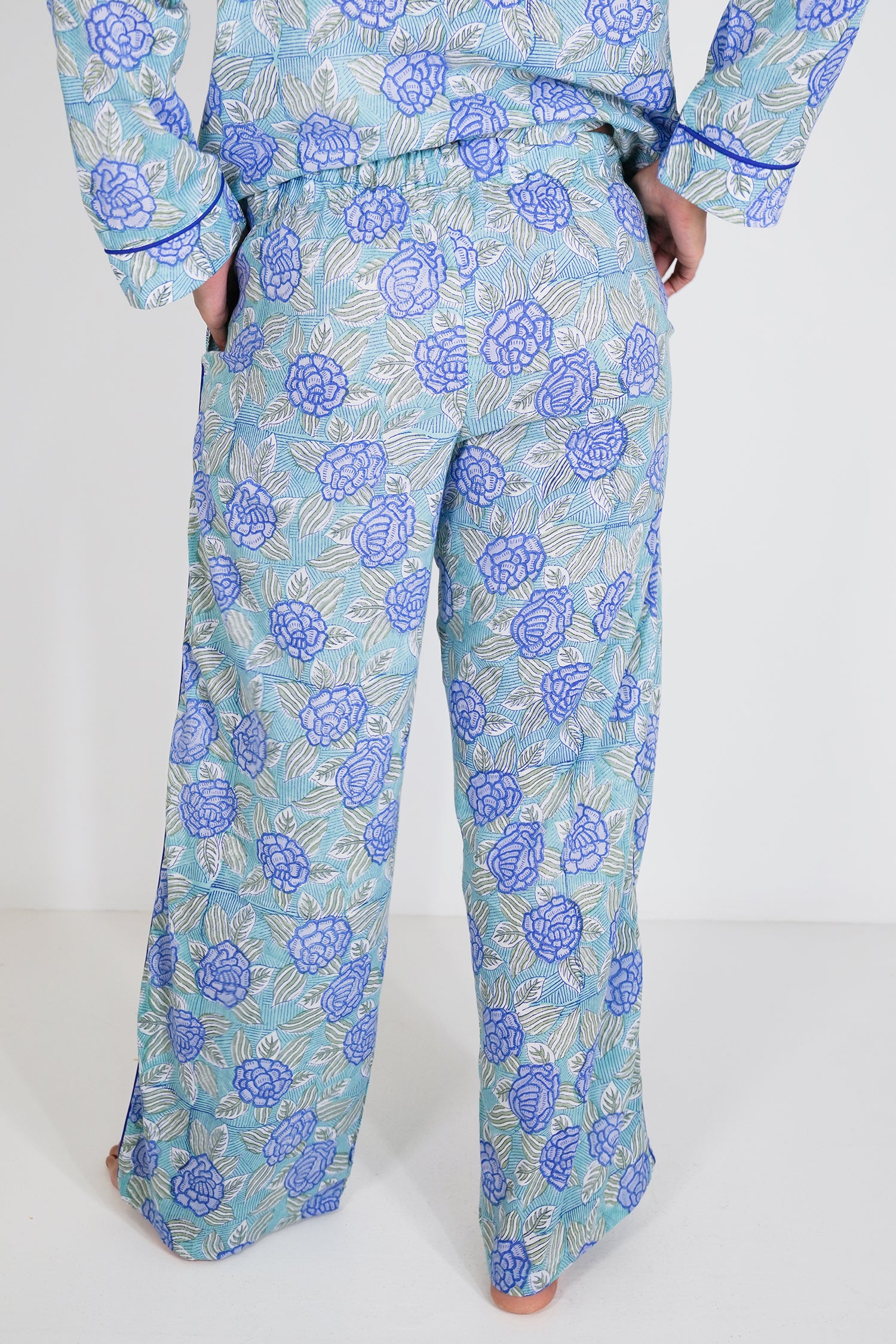 Cobalt Floral Pajamas