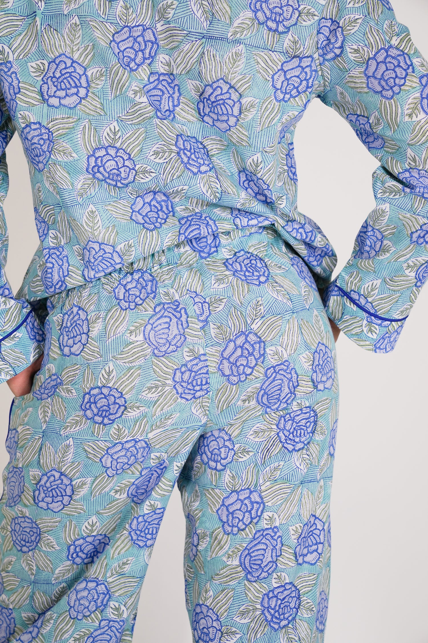 Cobalt Floral Pajamas