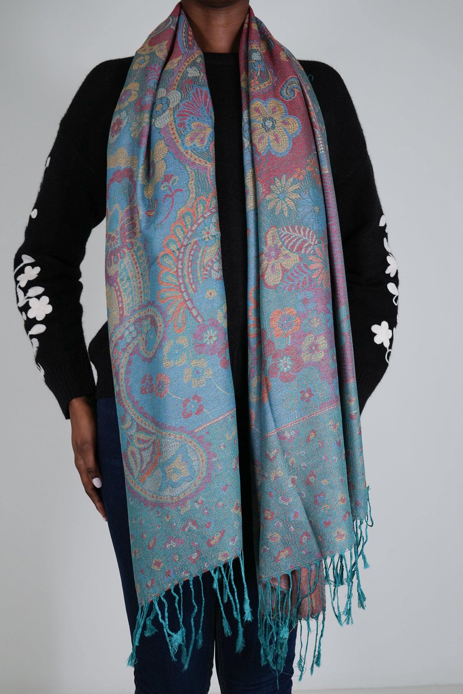 Teal Azra Scarf