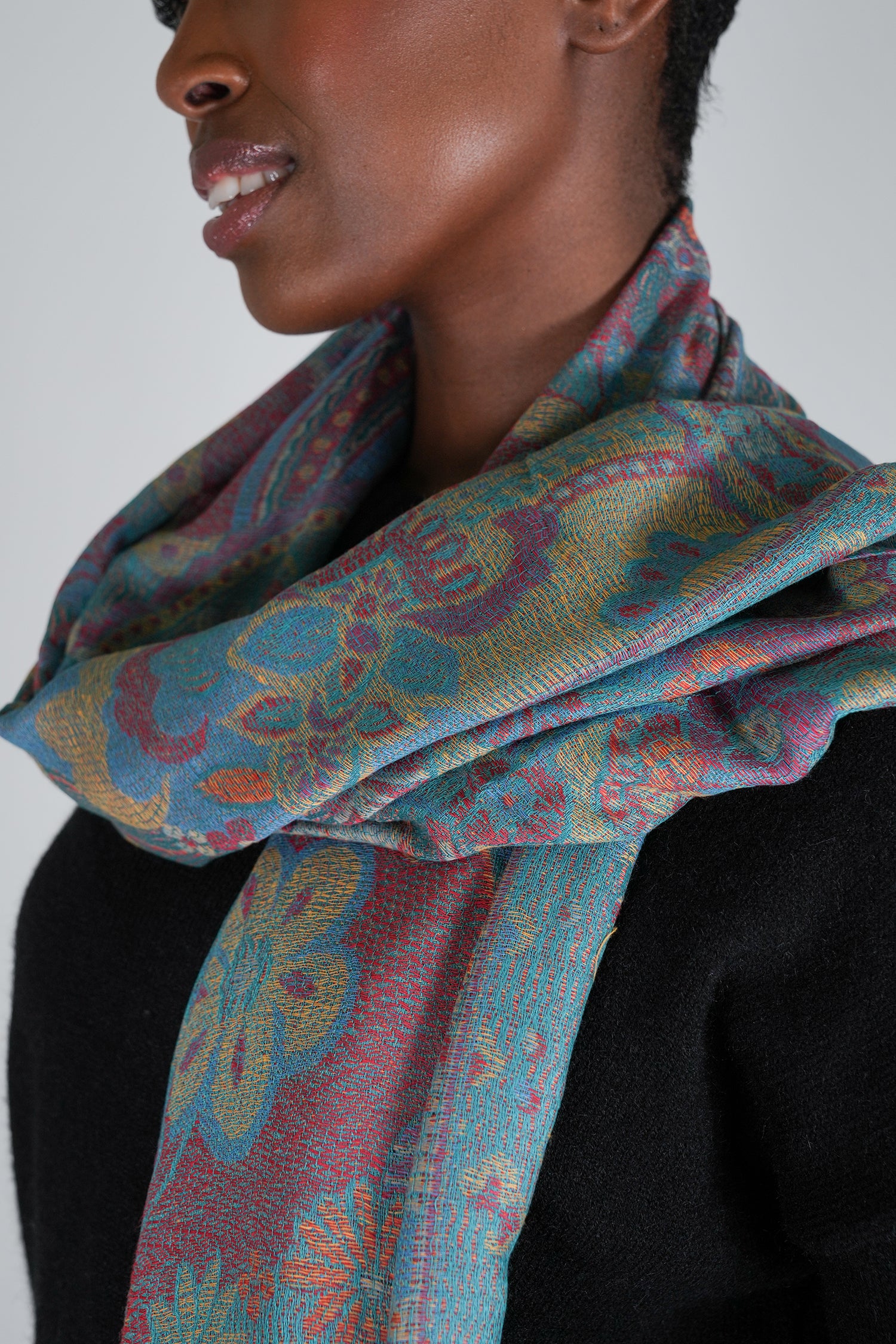 Teal Azra Scarf