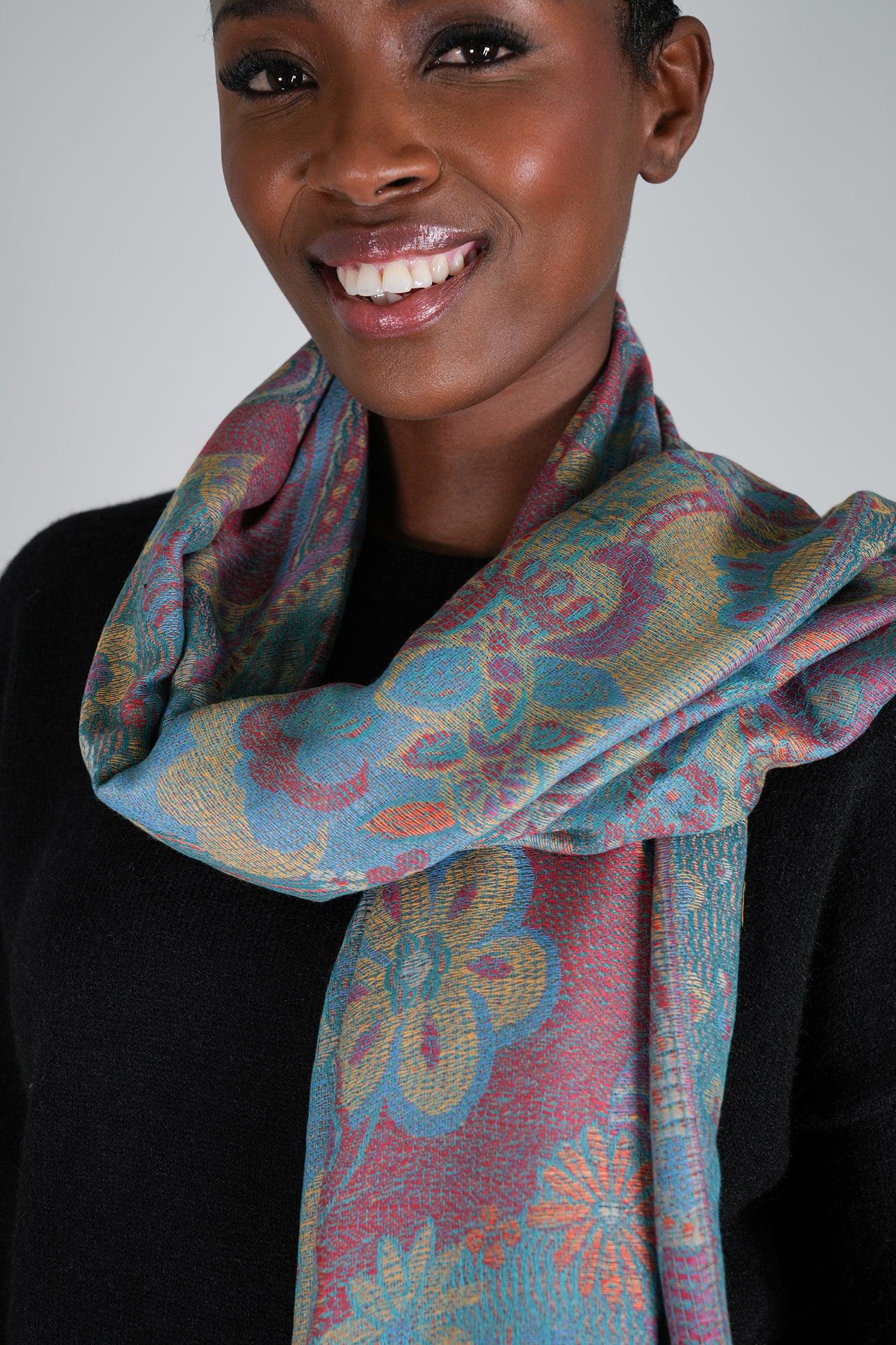 Teal Azra Scarf
