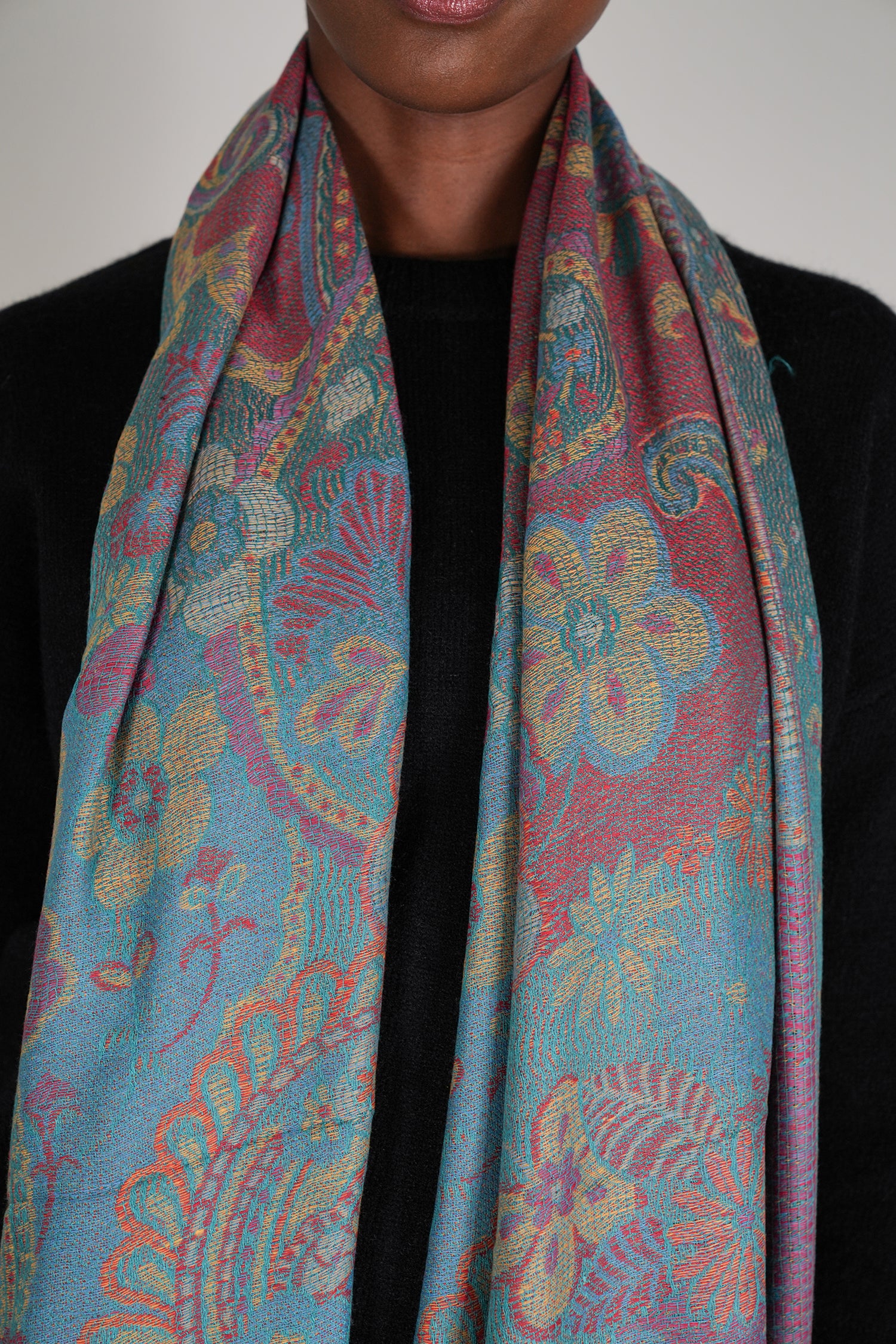 Teal Azra Scarf