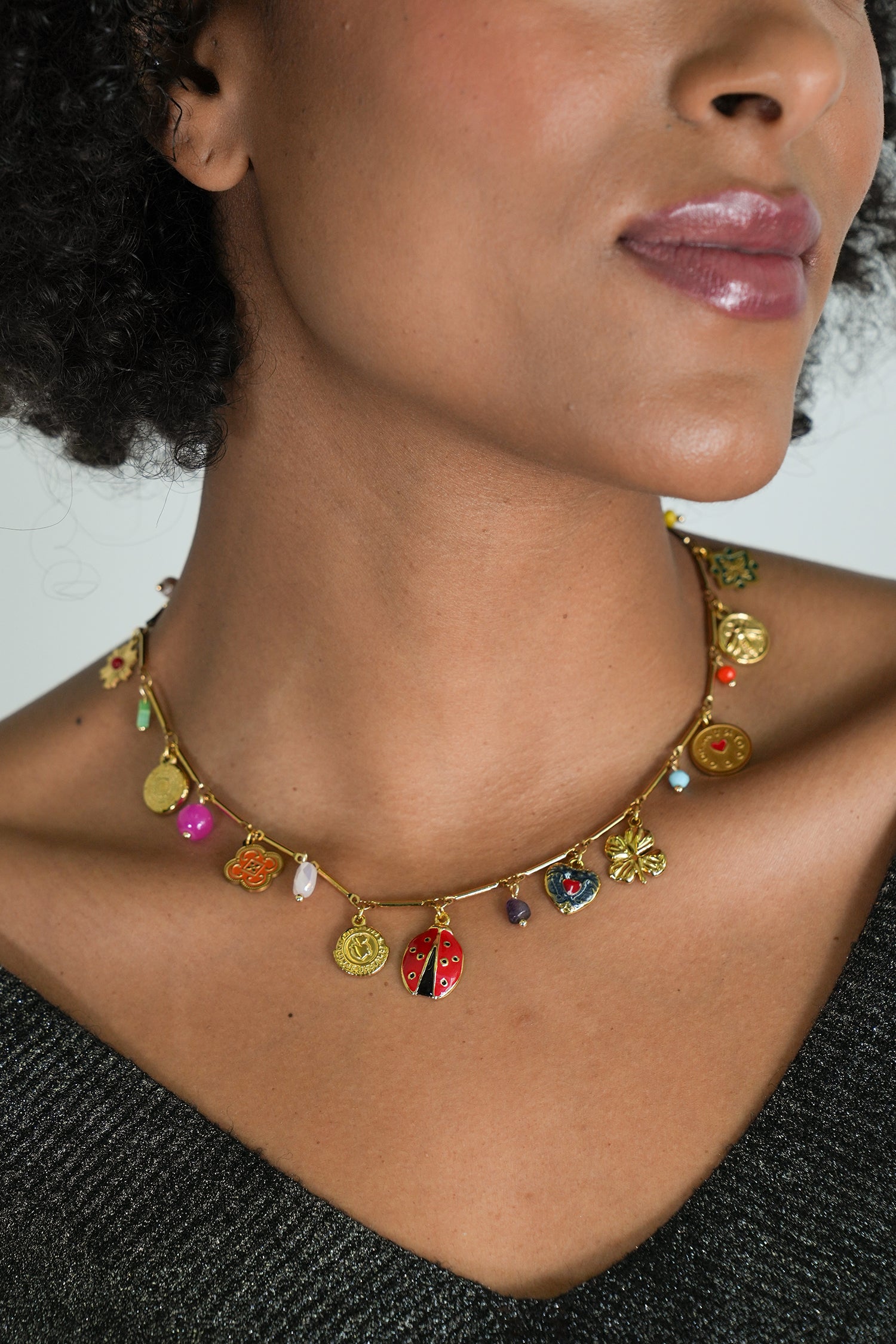 Ladybug Charm Necklace