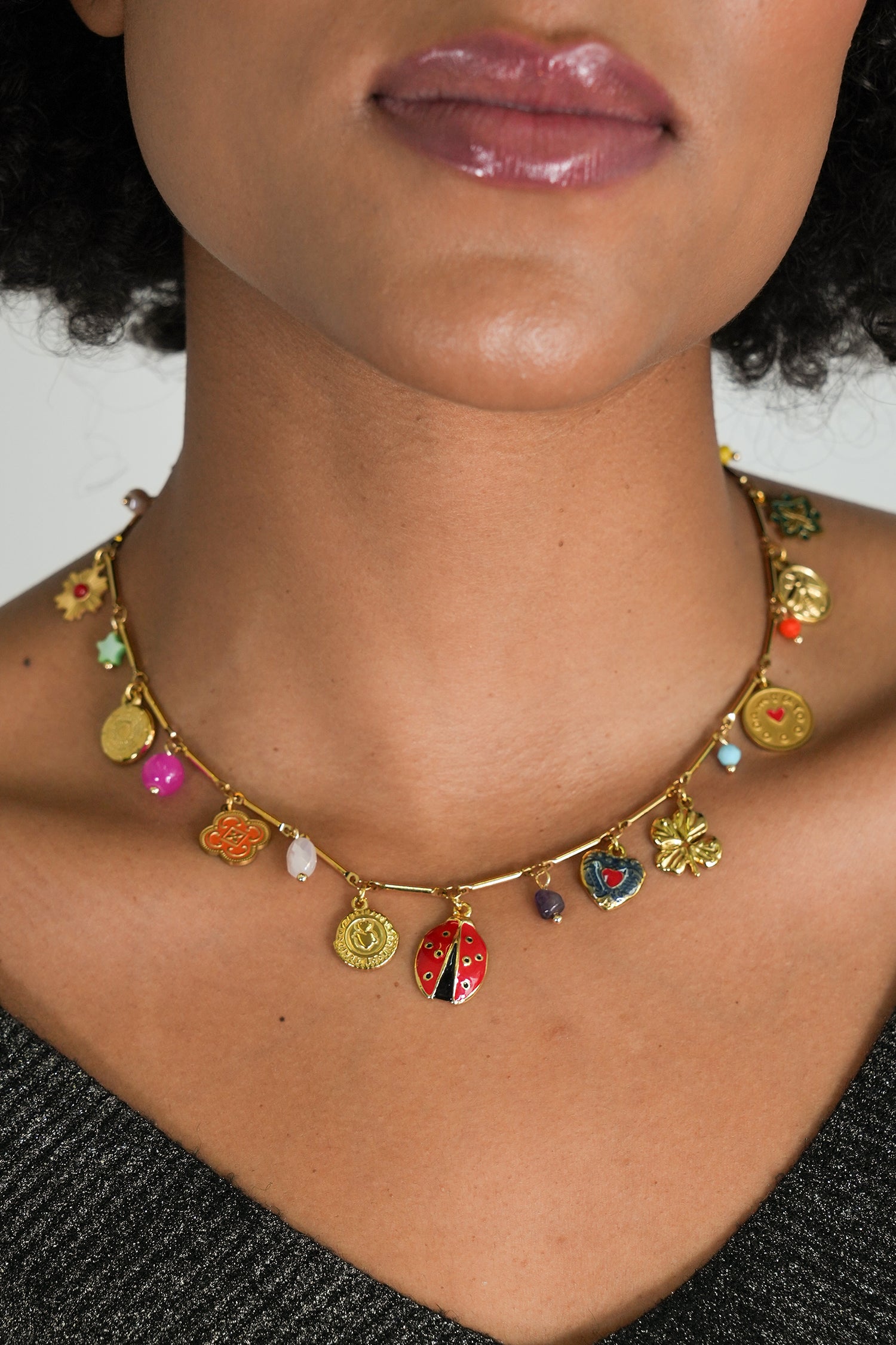 Ladybug Charm Necklace