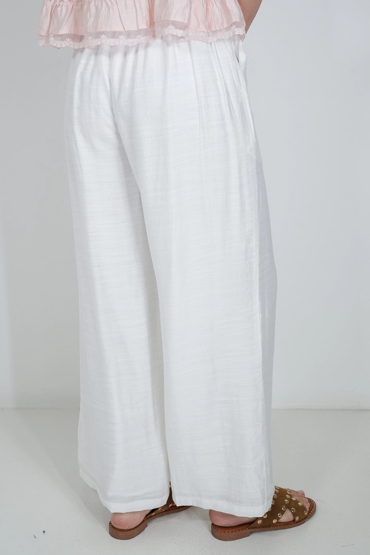 White Formal Cotton Pant