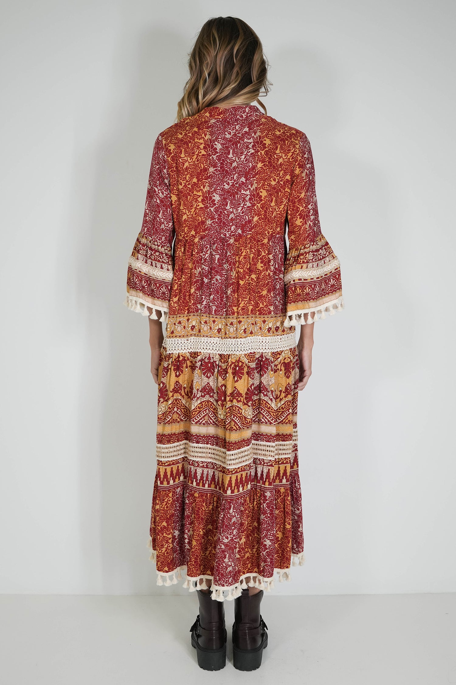 Burgundy Heather Dress