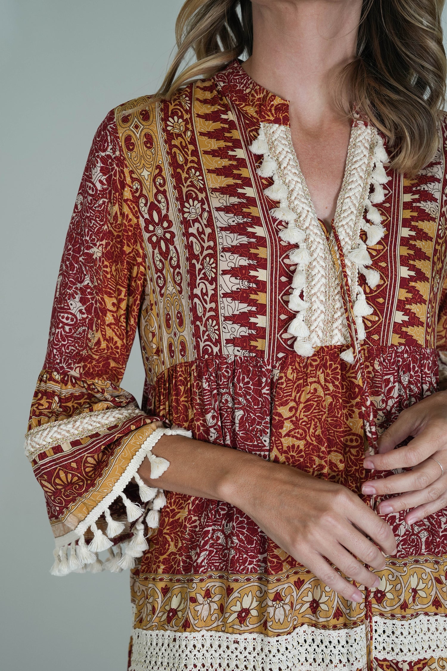 Burgundy Heather Dress