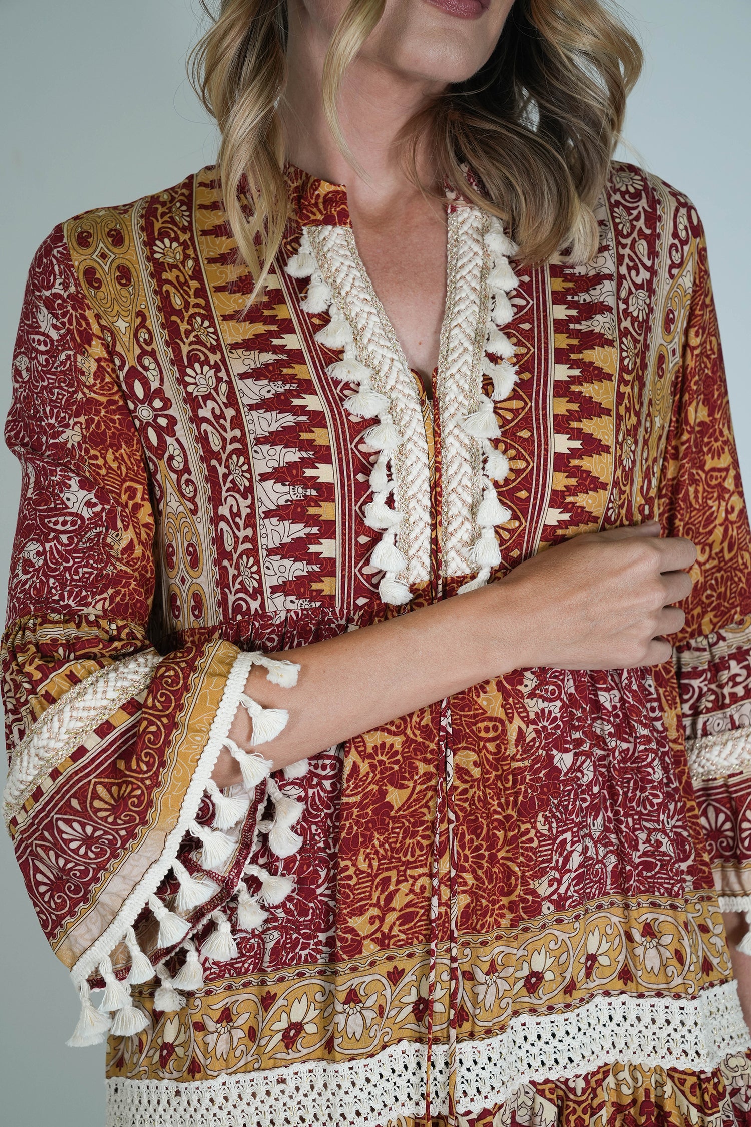Burgundy Heather Dress