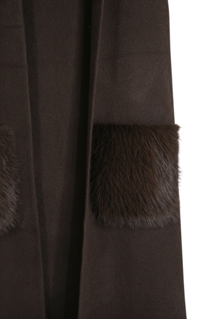 Chocolate Fur Pocket Gilet