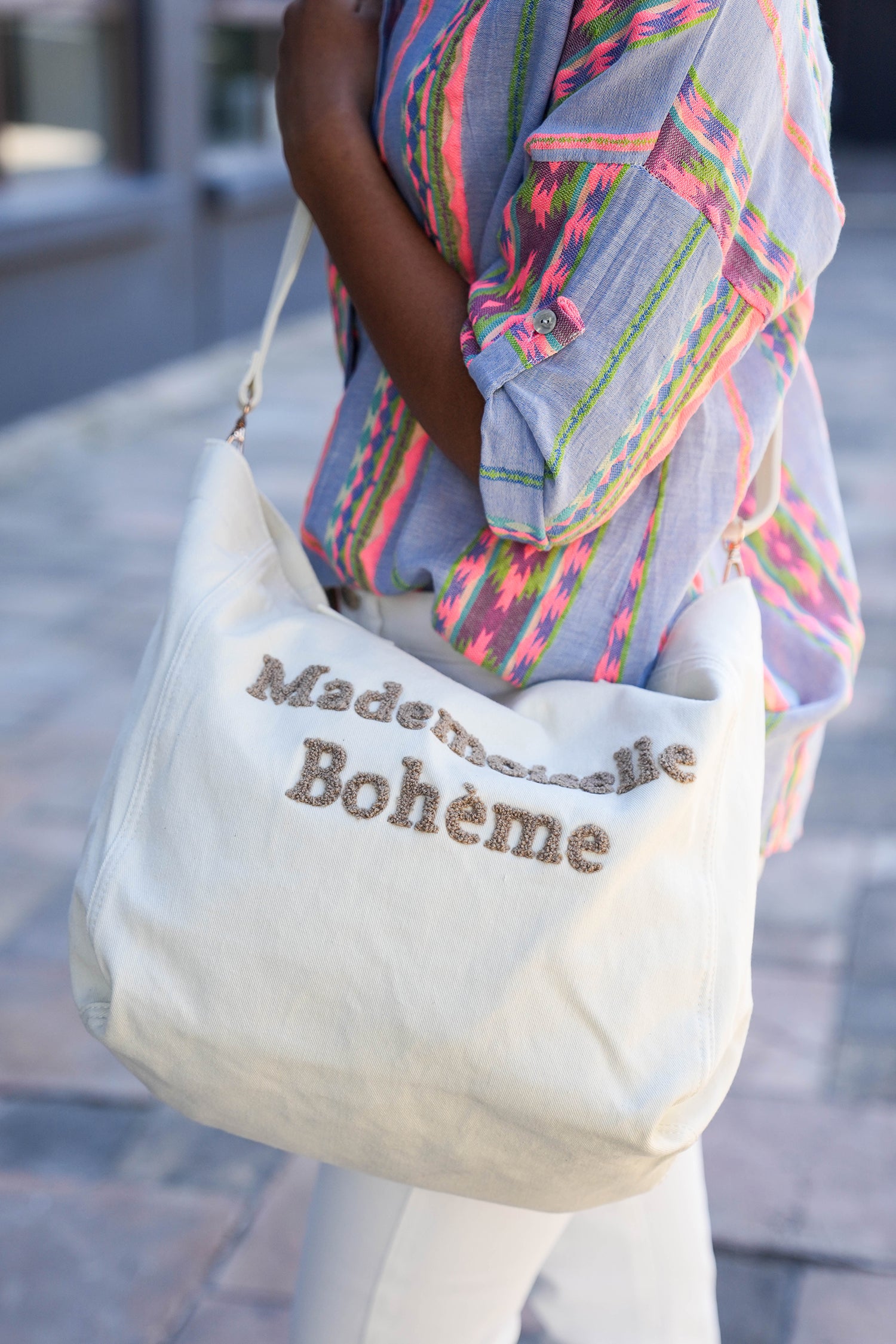 Cream Mademoiselle Tote