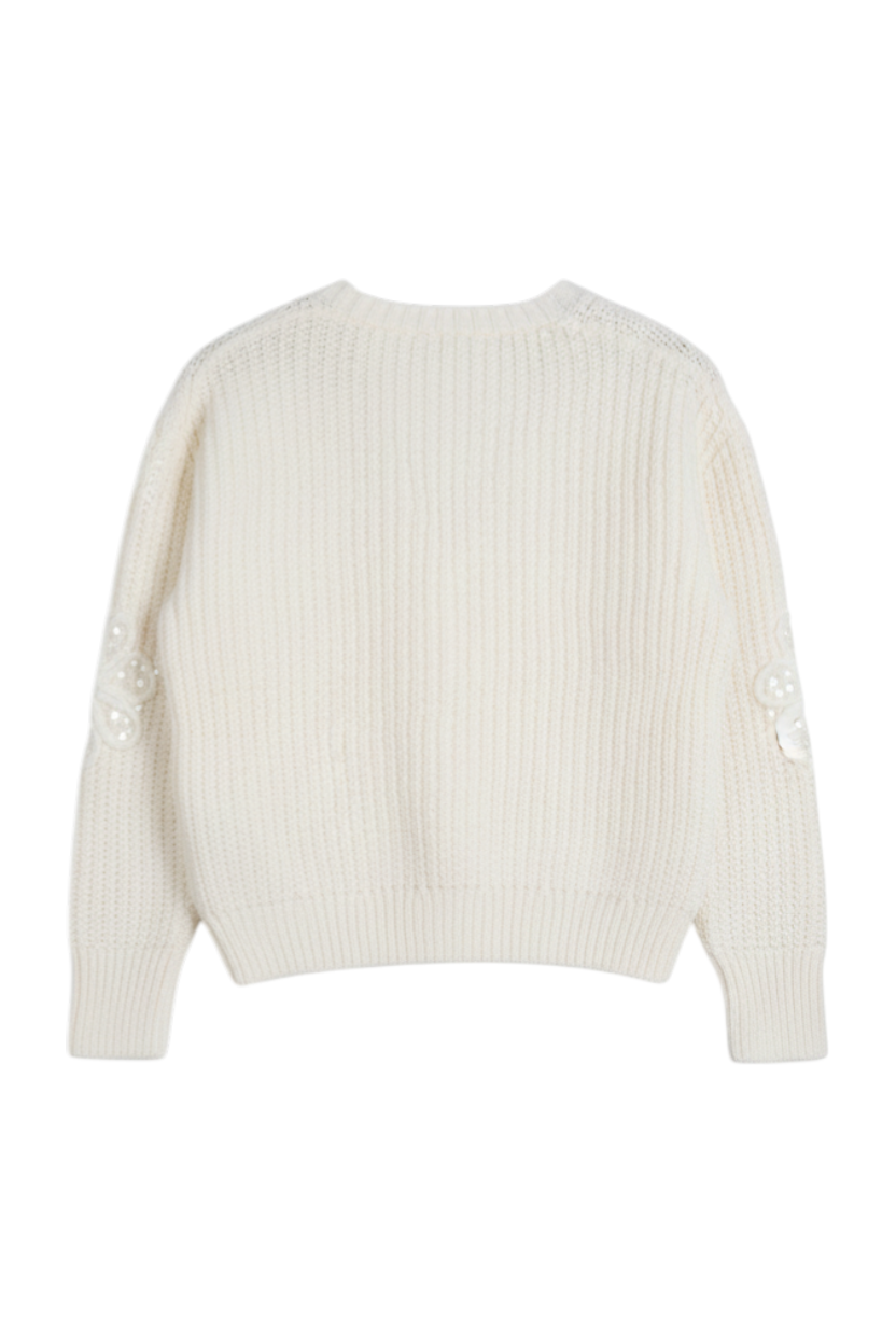 Cream Lily Cardigan