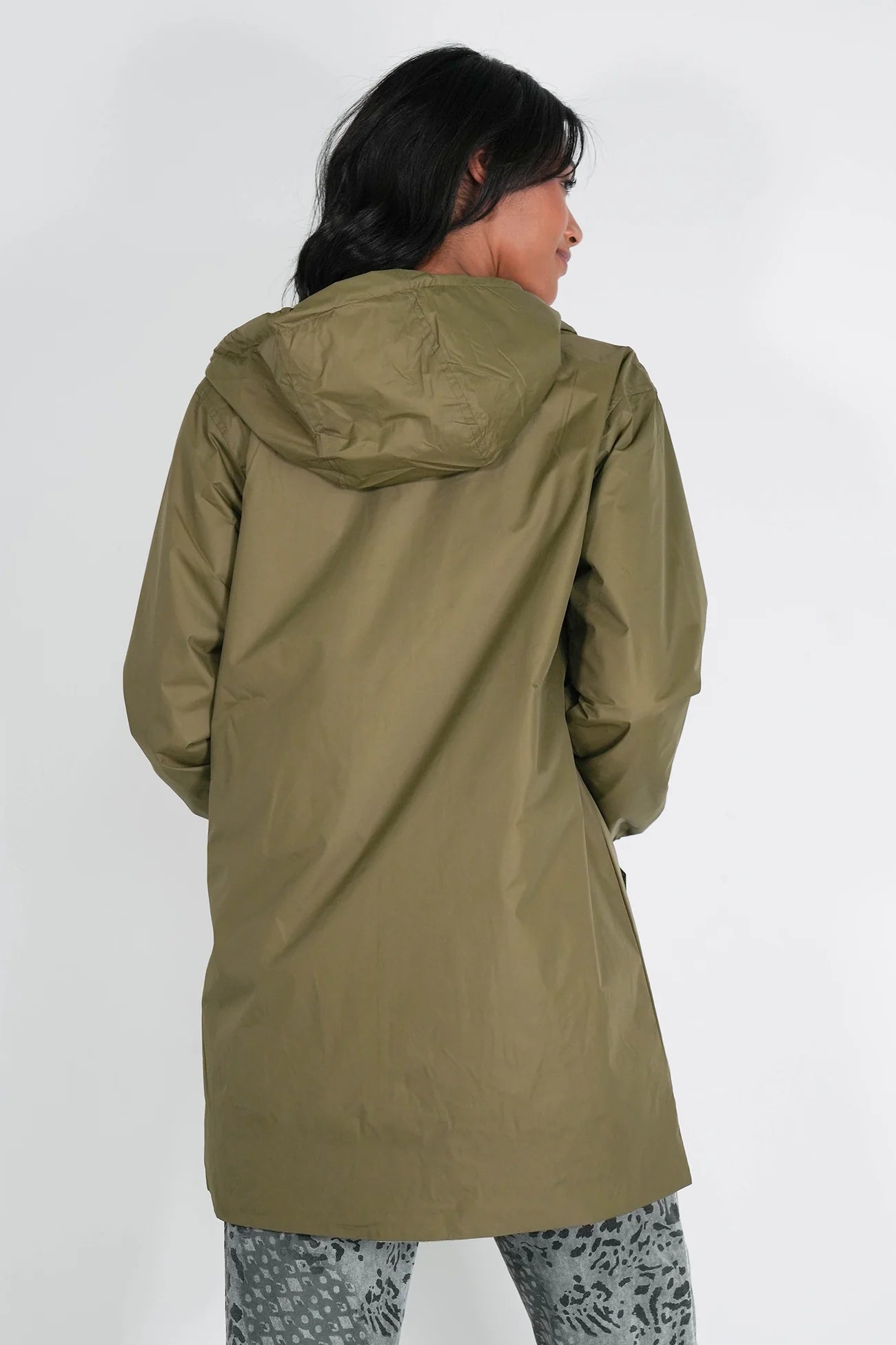 Khaki Reversible Rain Coat
