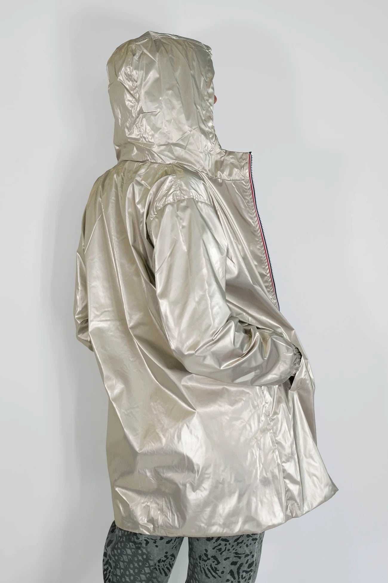 Khaki Reversible Rain Coat