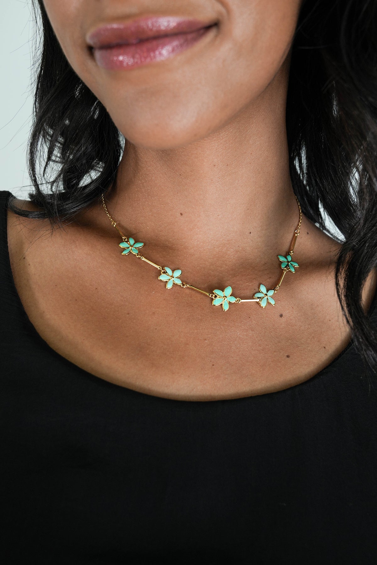 Turquoise Flower Jane Necklace