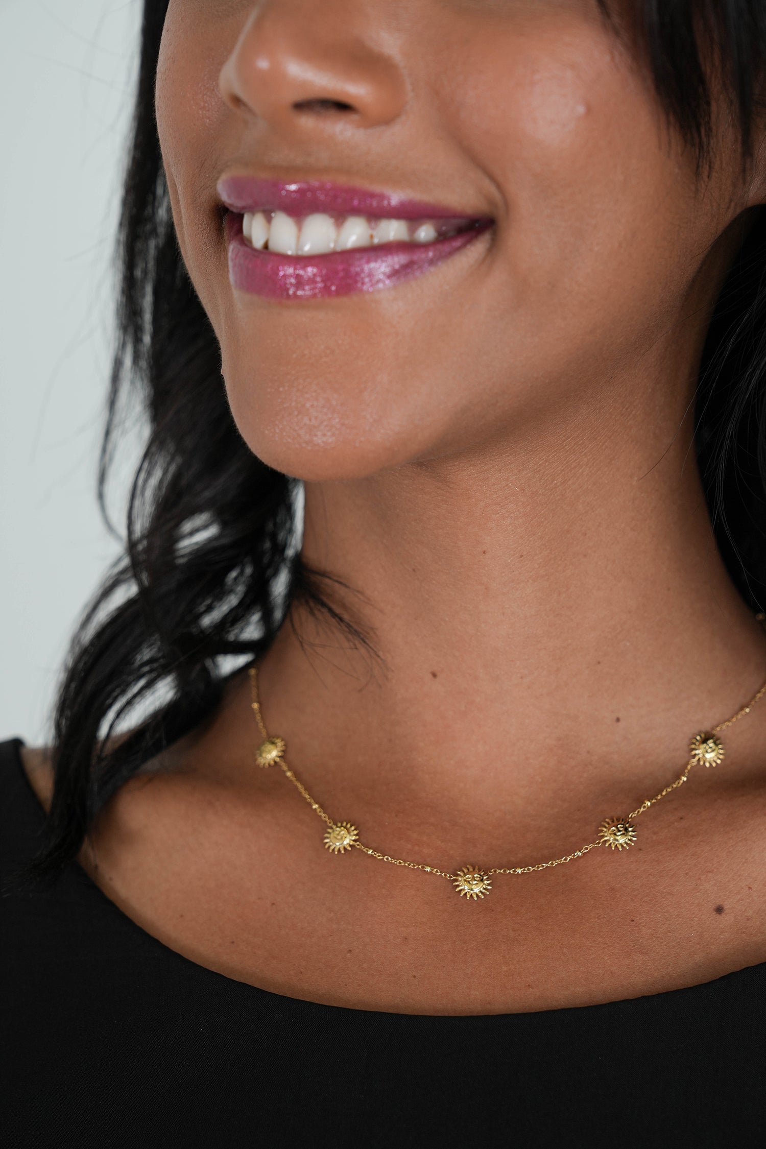 Gold Sunflower Necklace