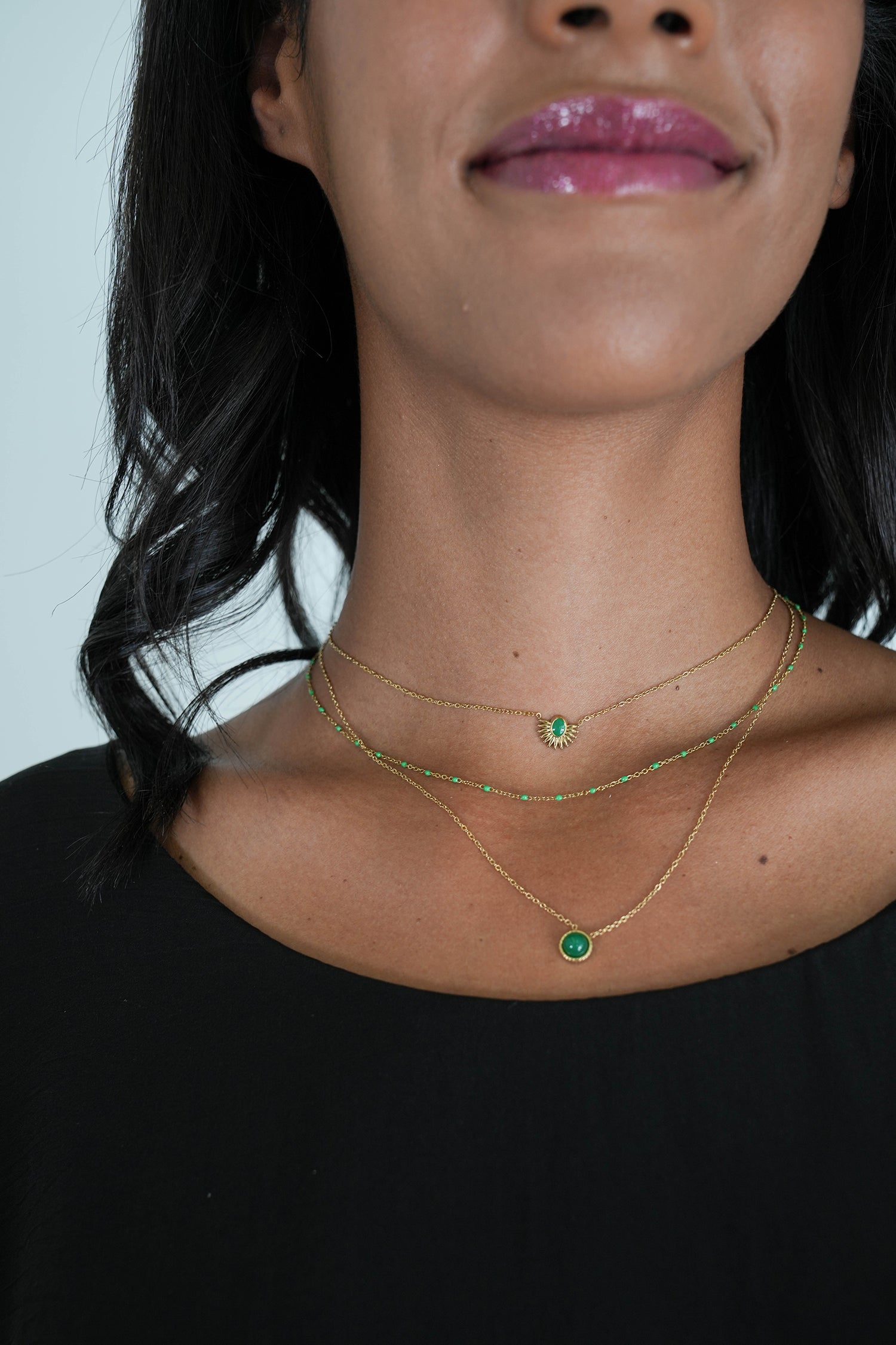 Teal Dominique Necklace