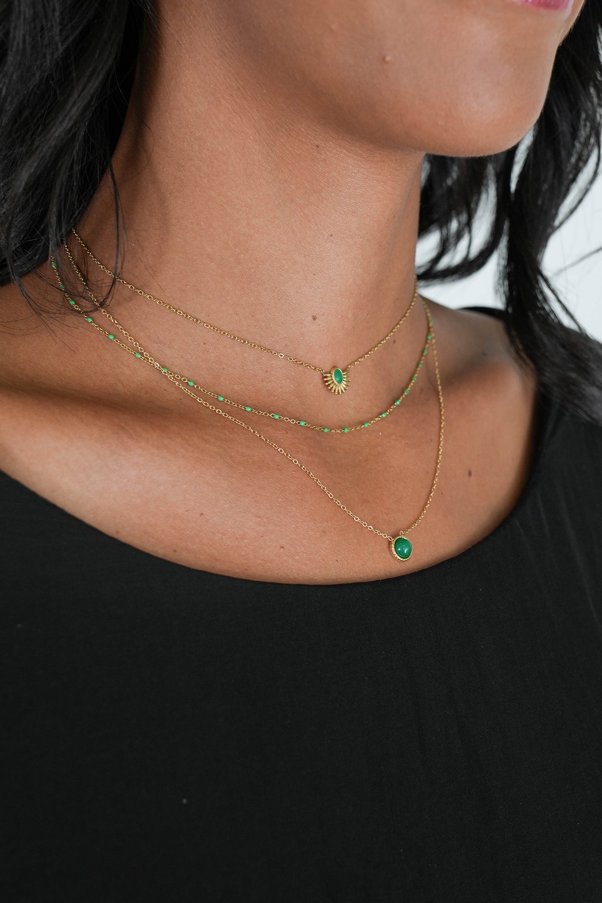 Teal Dominique Necklace