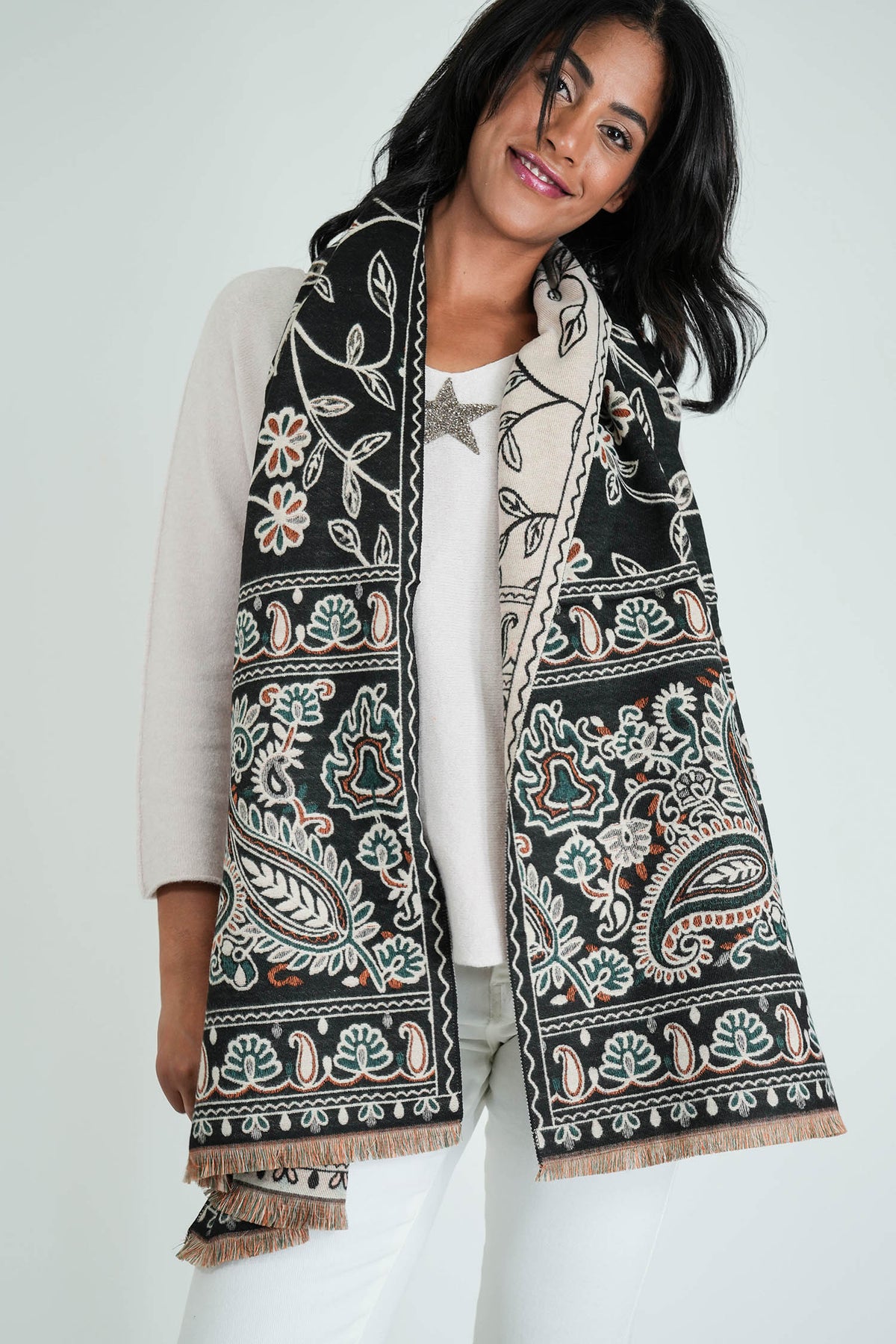 Black Savannah Scarf