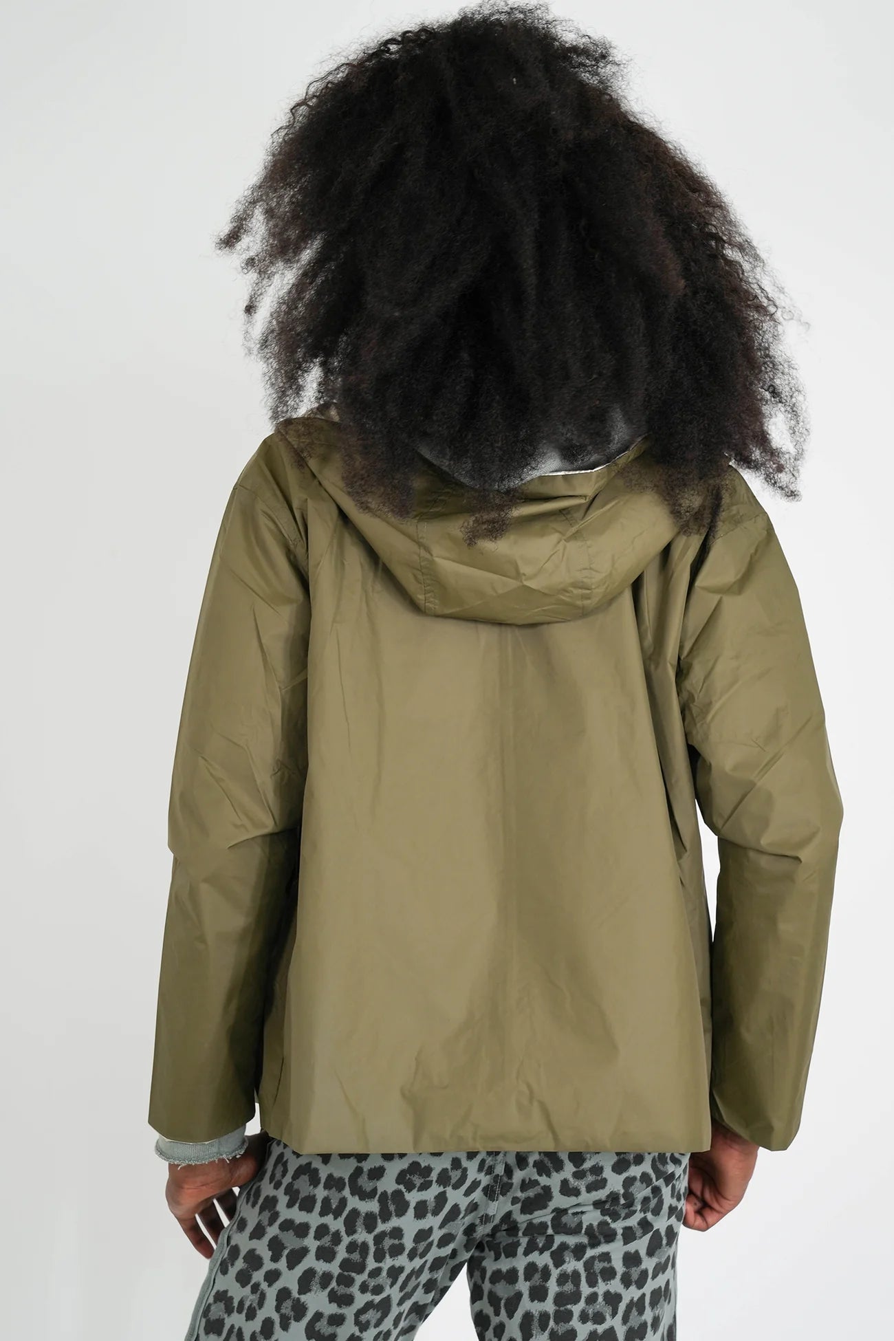 Khaki Reversible Rain Jacket