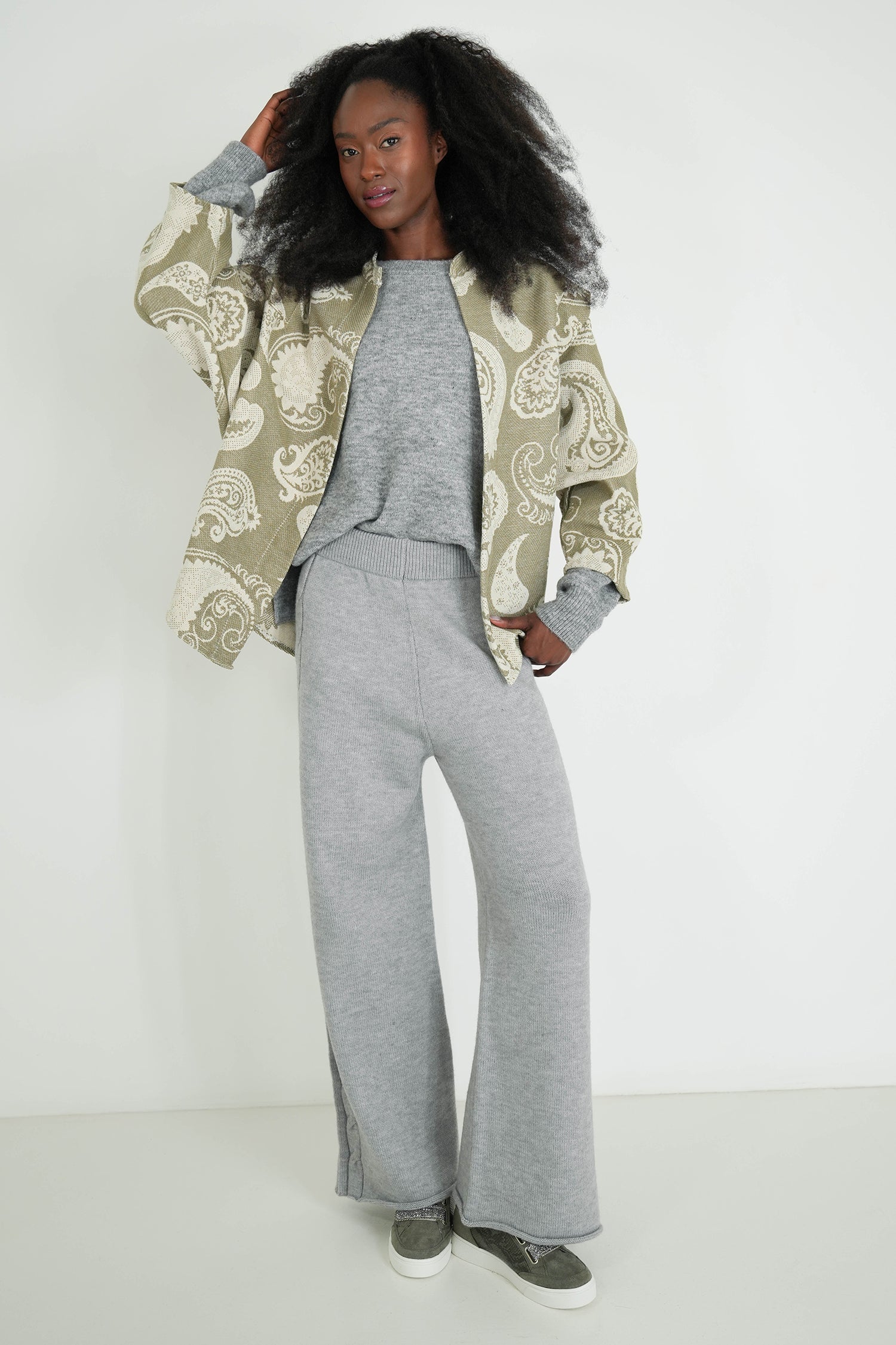 Olive Paisley Autumn Jacket