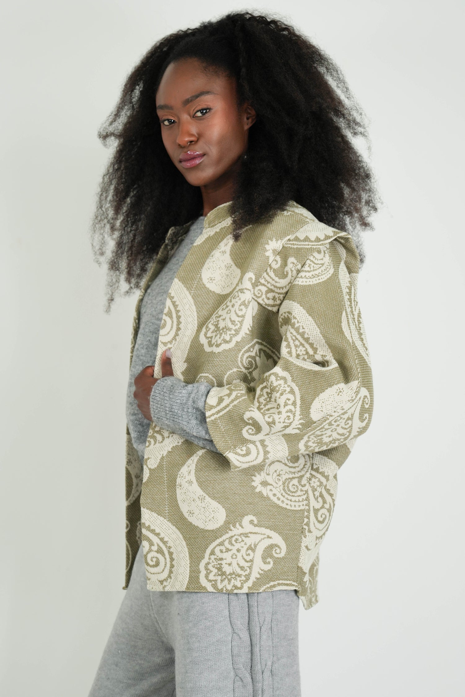 Olive Paisley Autumn Jacket