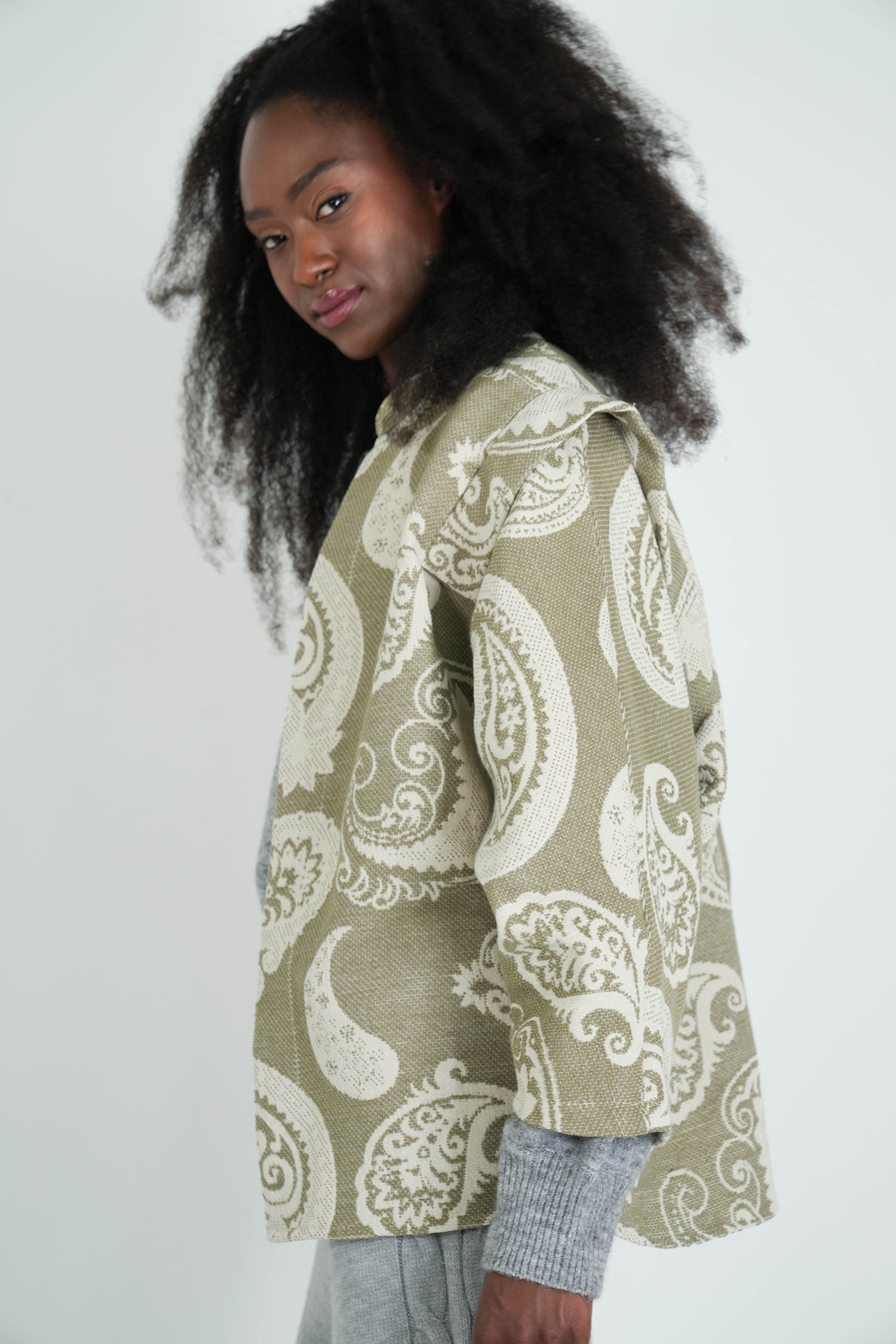 Olive Paisley Autumn Jacket