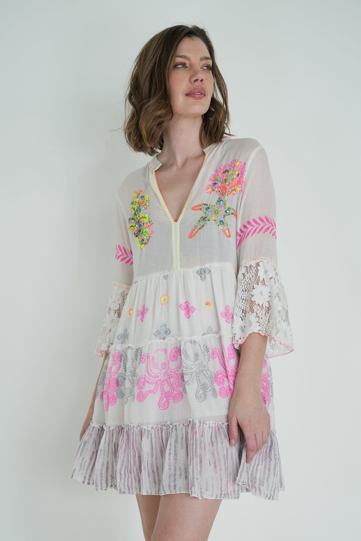 White Cotton Riviera Tunic