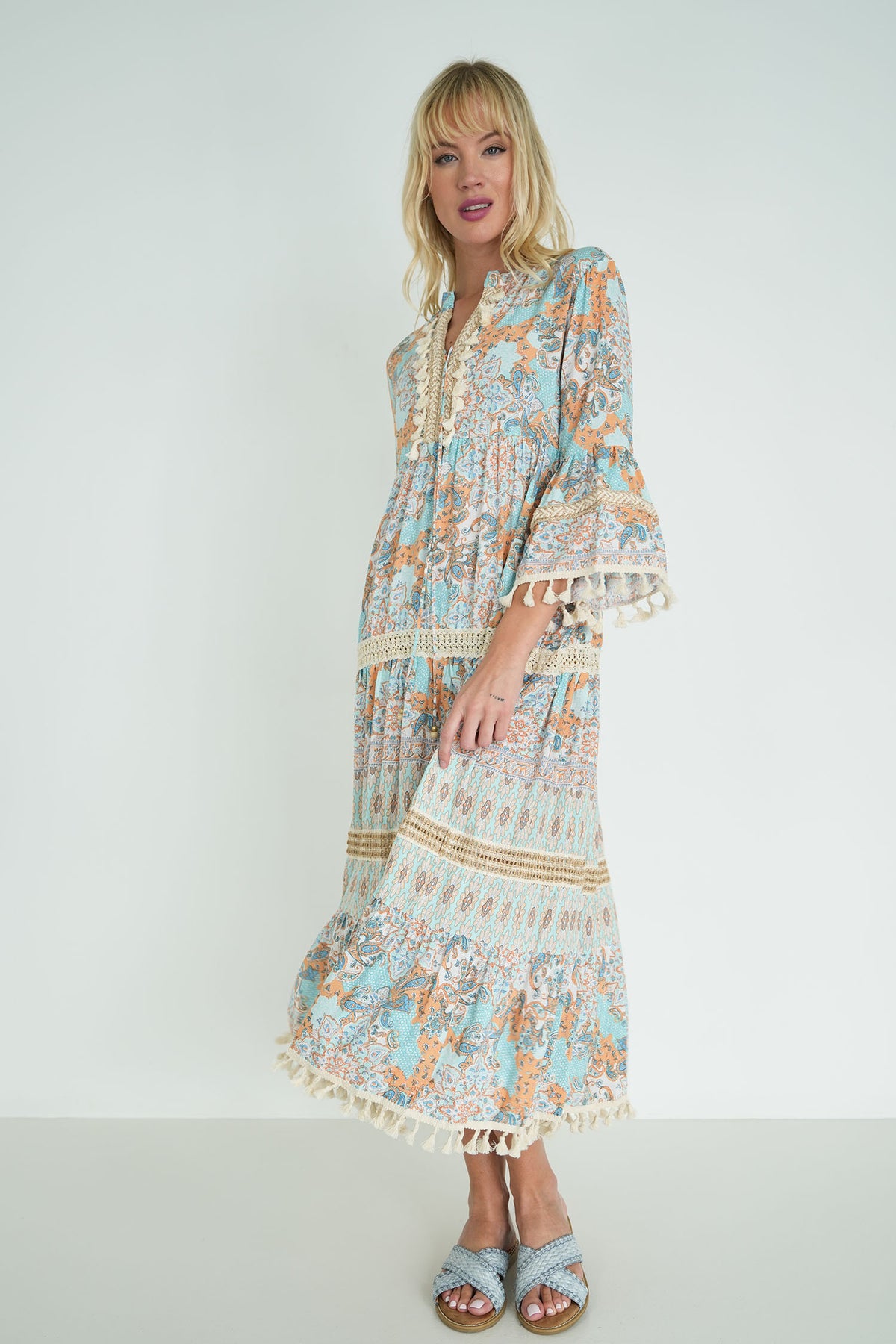 Pastel Blue Heather Dress