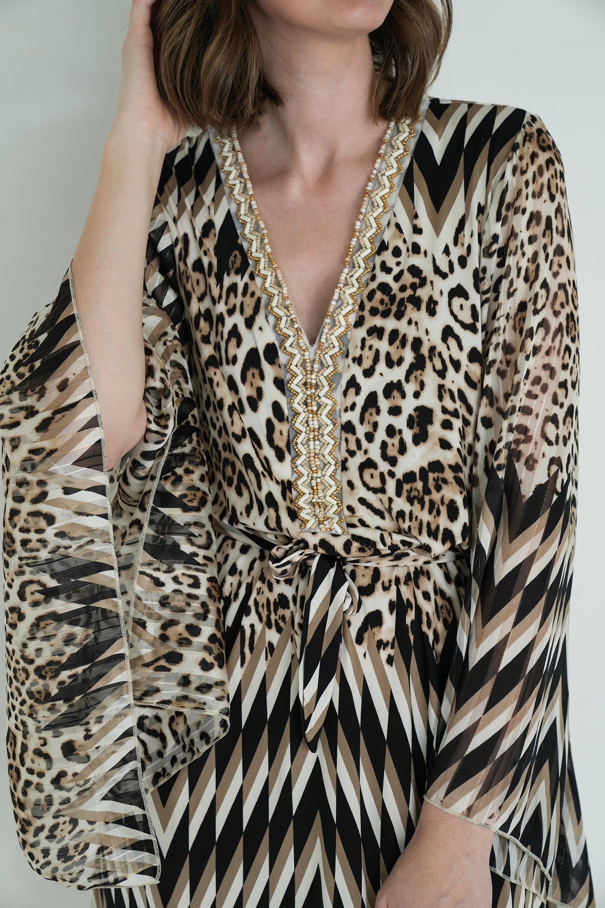 Leopard Zigzag St Tropez Tunic Dress