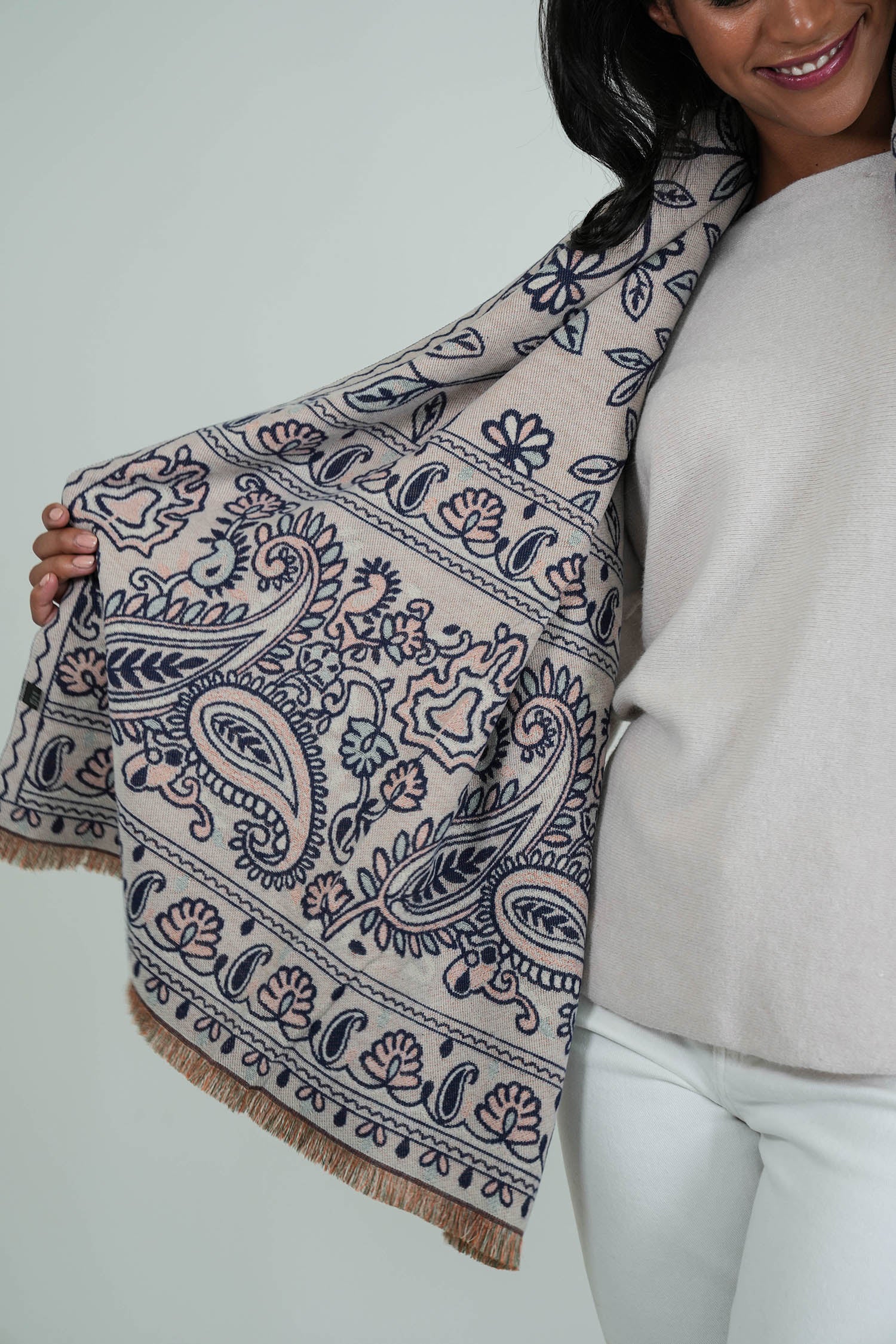 Navy Savannah Scarf