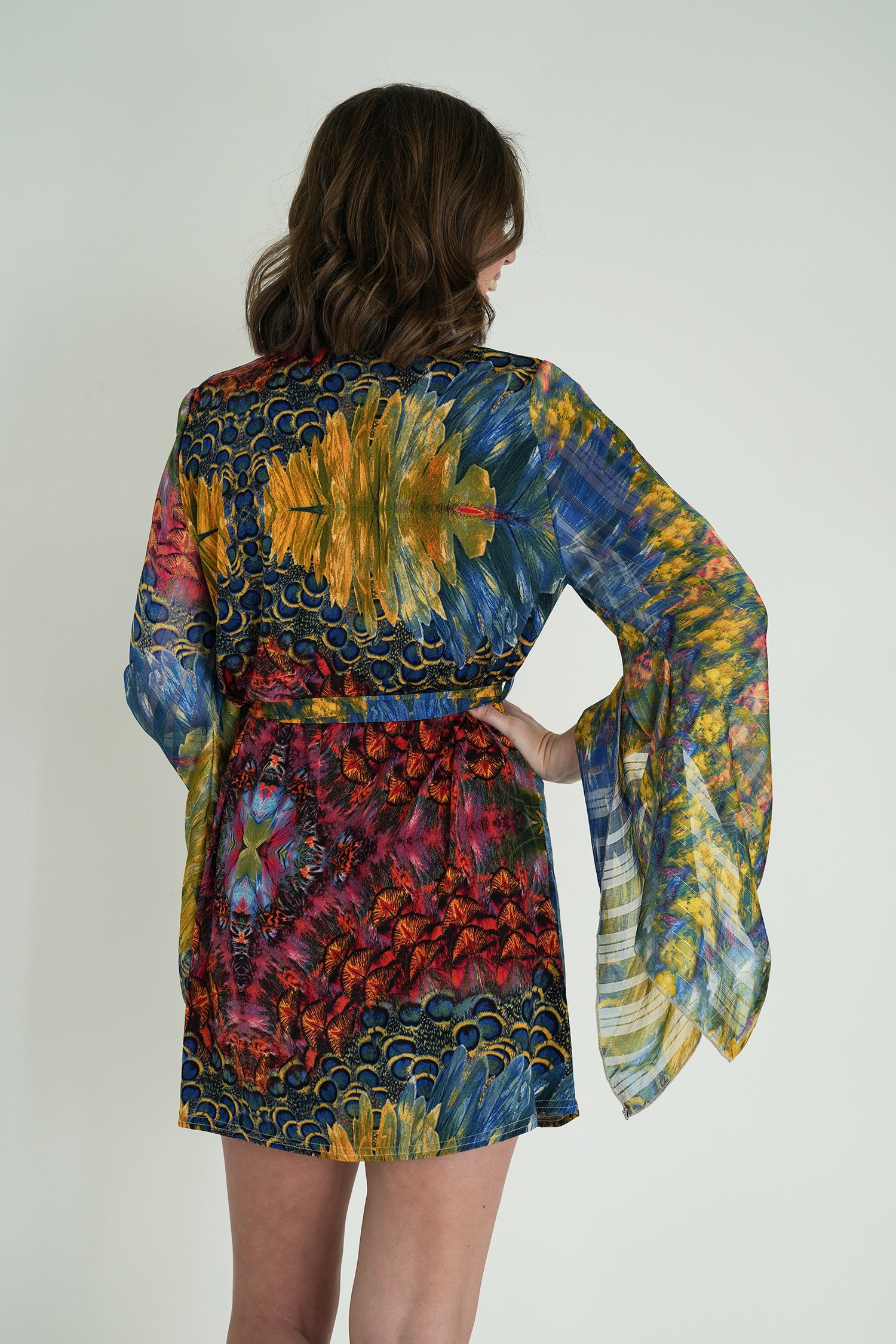 Colourful Peacock St Tropez Tunic Dress