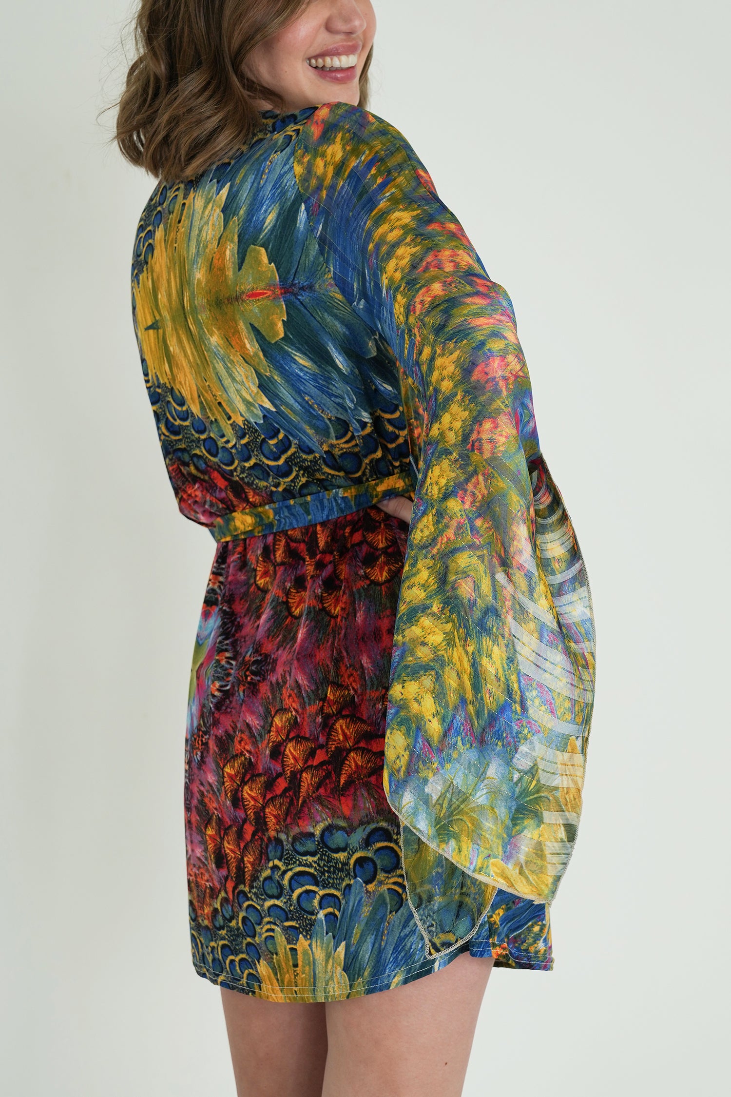Colourful Peacock St Tropez Tunic Dress
