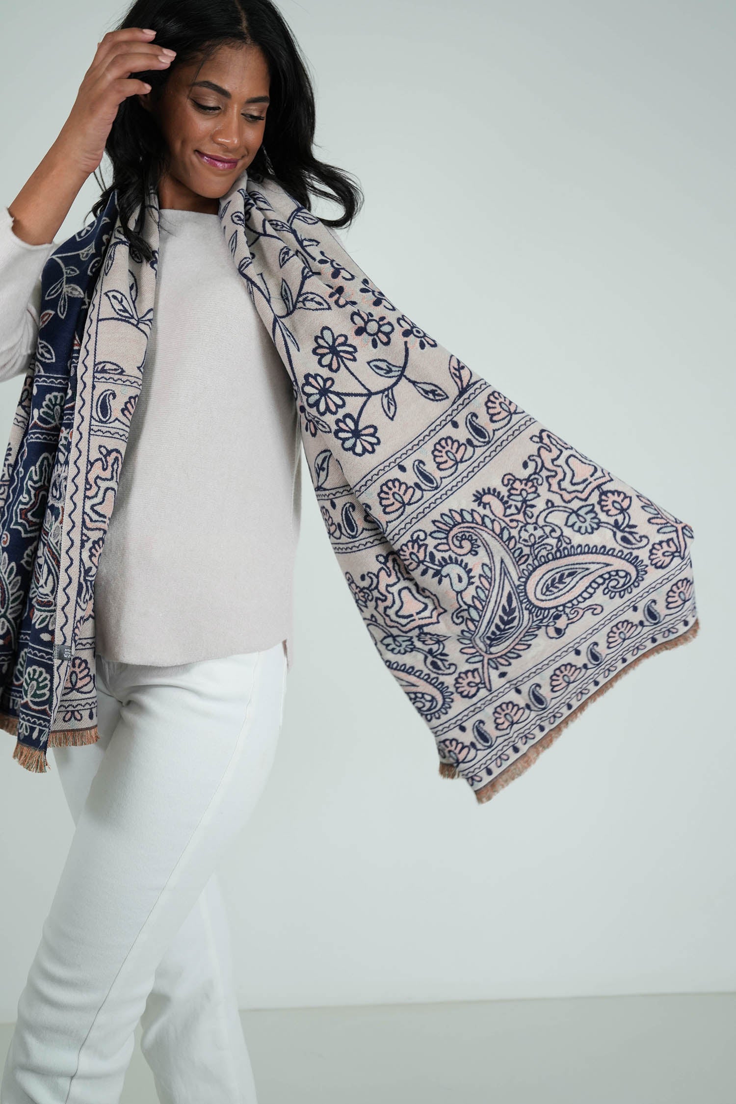 Navy Savannah Scarf