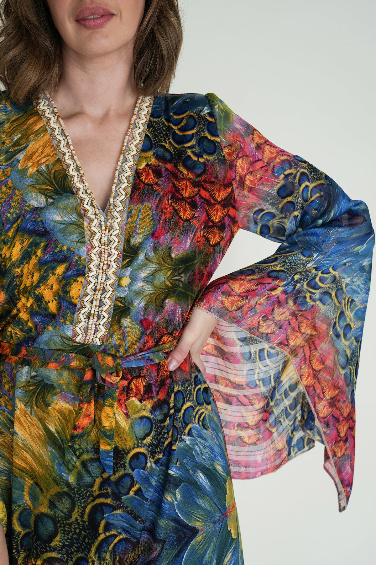 Colourful Peacock St Tropez Tunic Dress