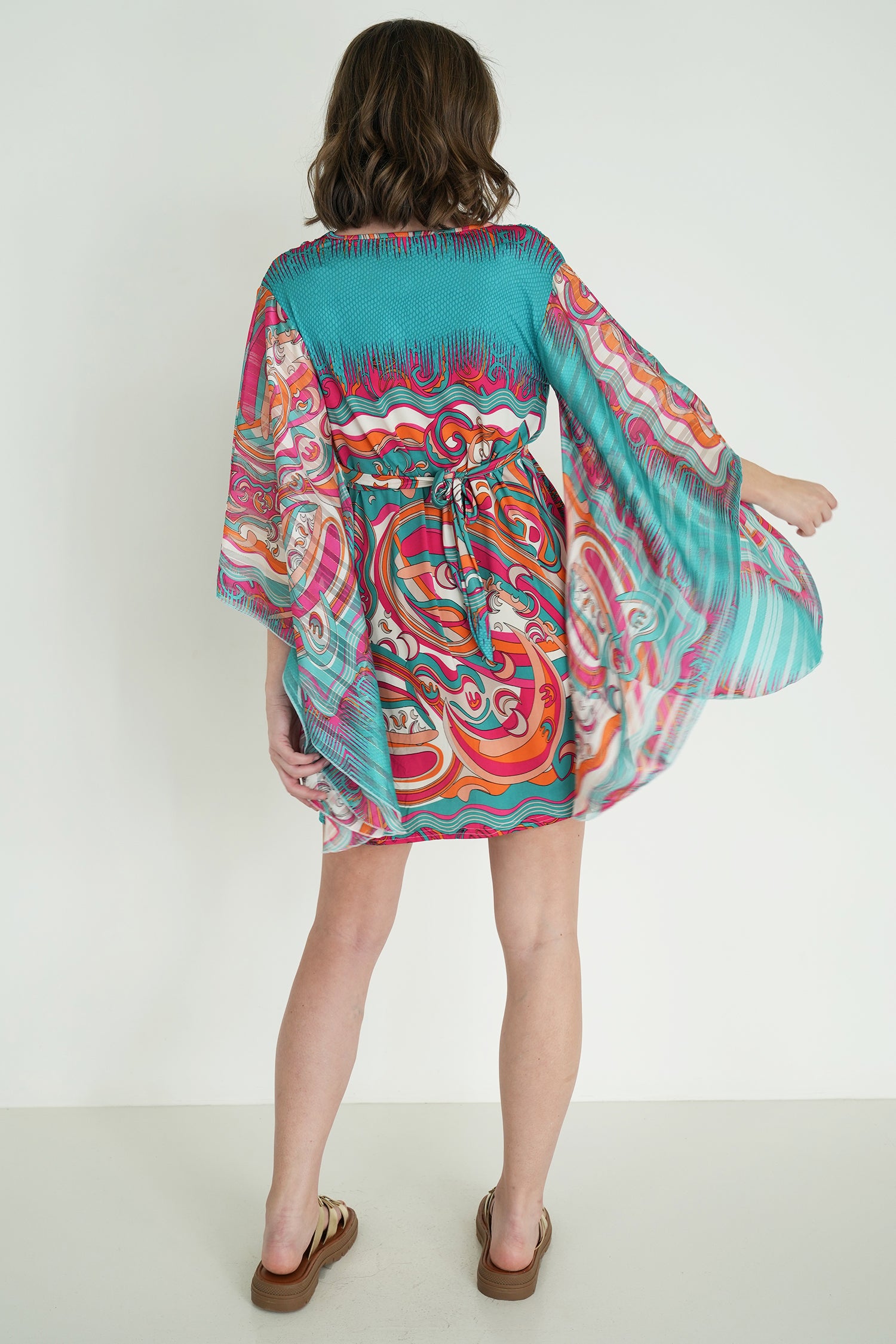 Turquoise Anastasia Butterfly Dress