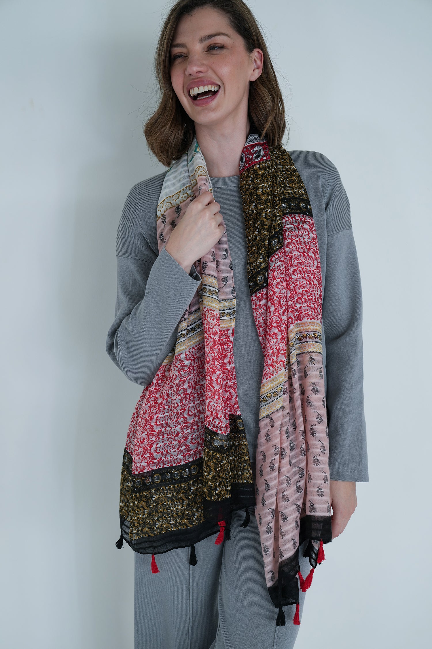 Red/Black Nicole Scarf